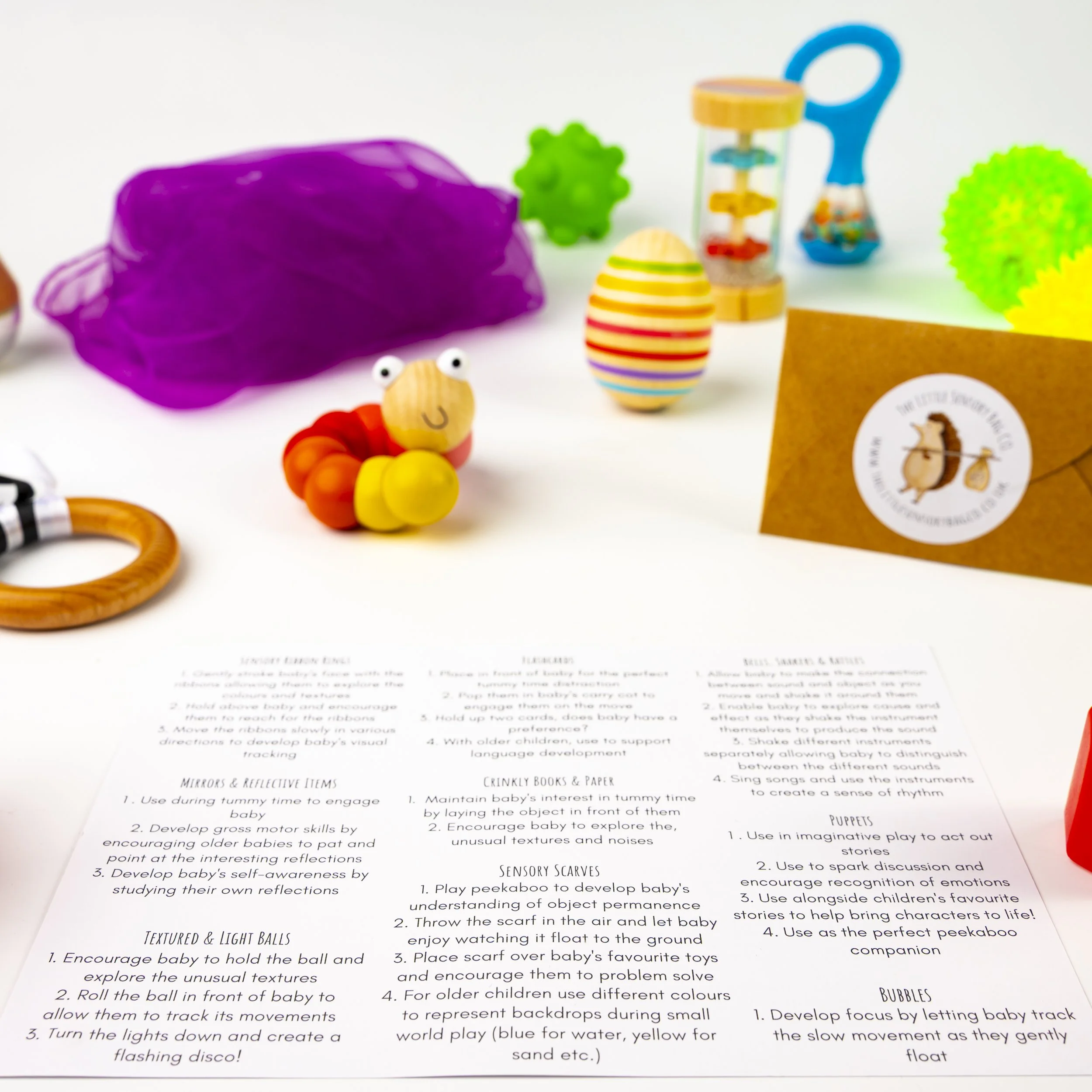 Colourful Childrens play sensory toys 