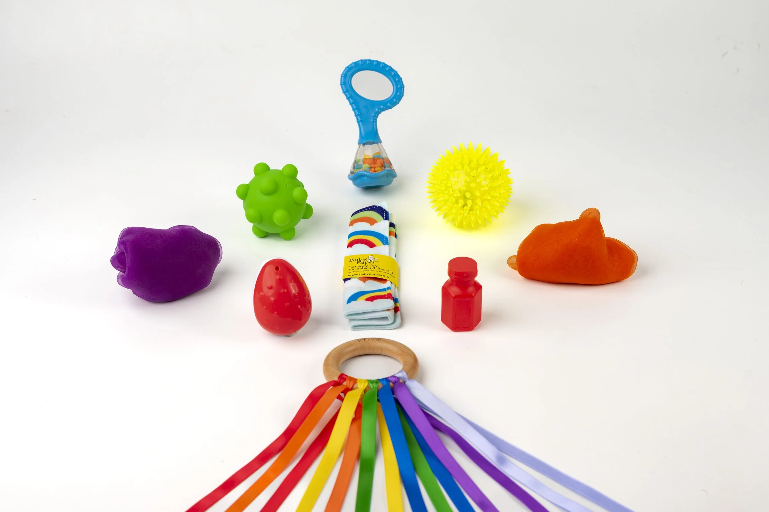 Colourful Childrens play sensory toys 