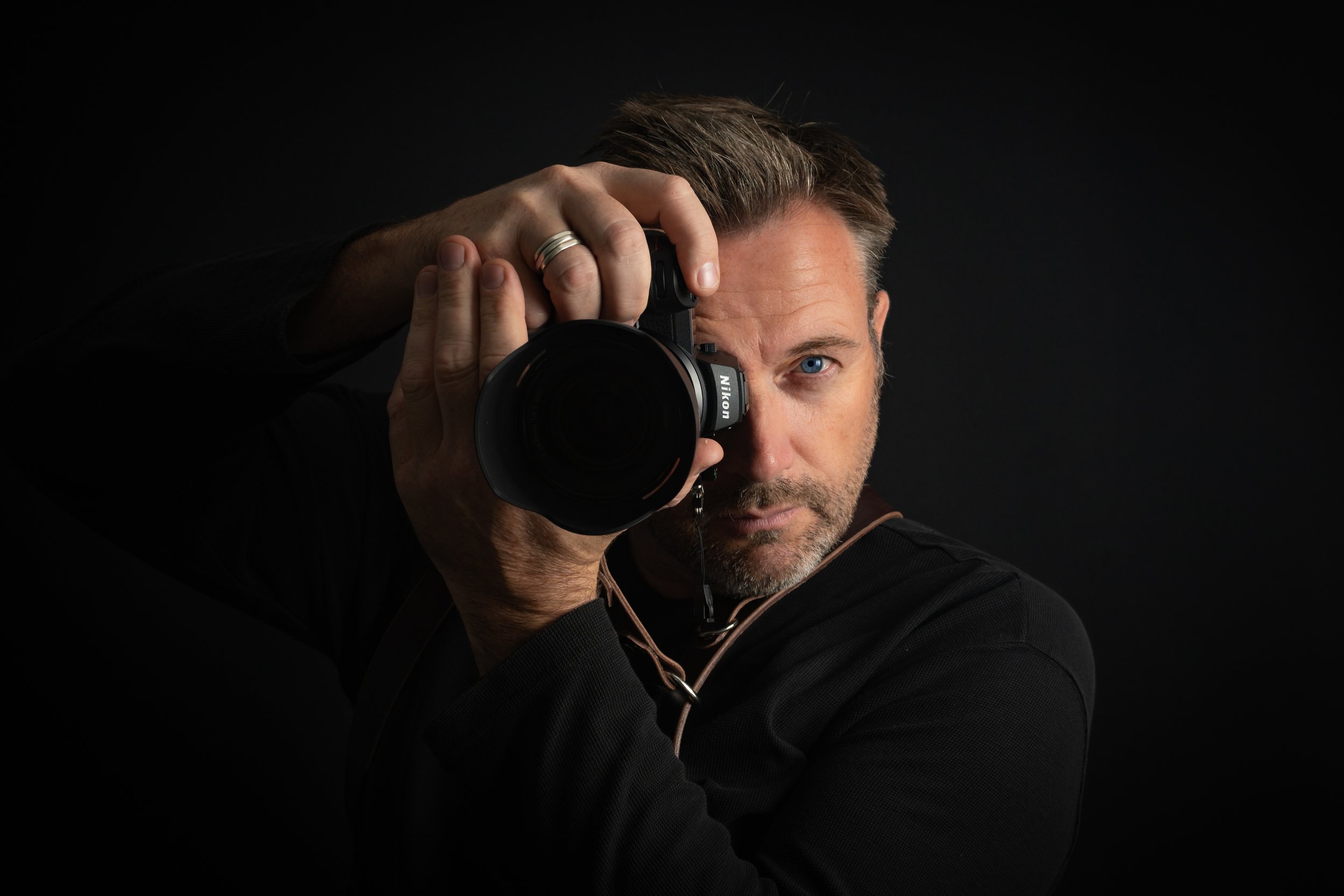 Oxfordshire Wedding Photographer Darren Weston Holding a Camera