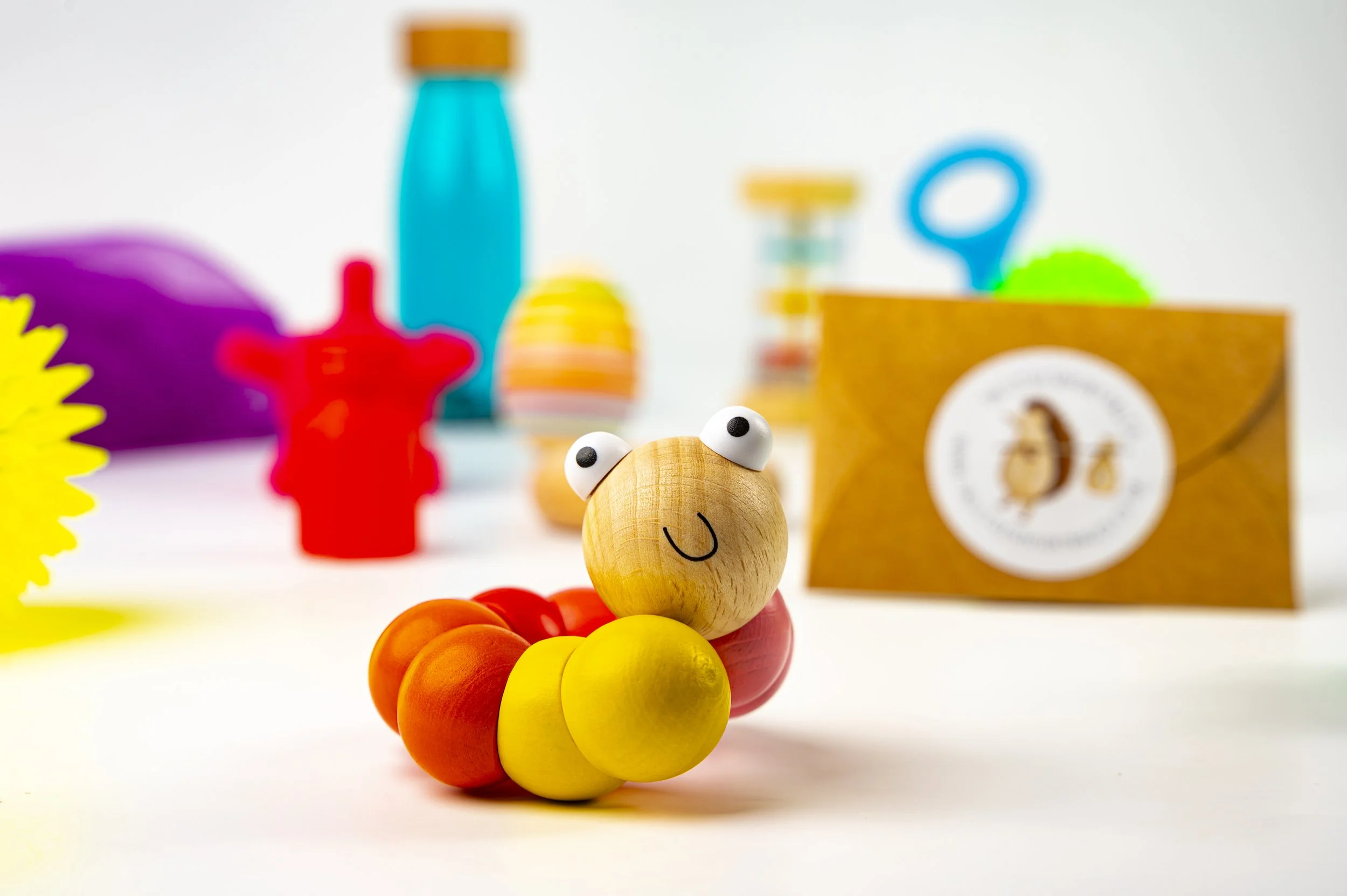 Colourful Childrens play sensory toys 