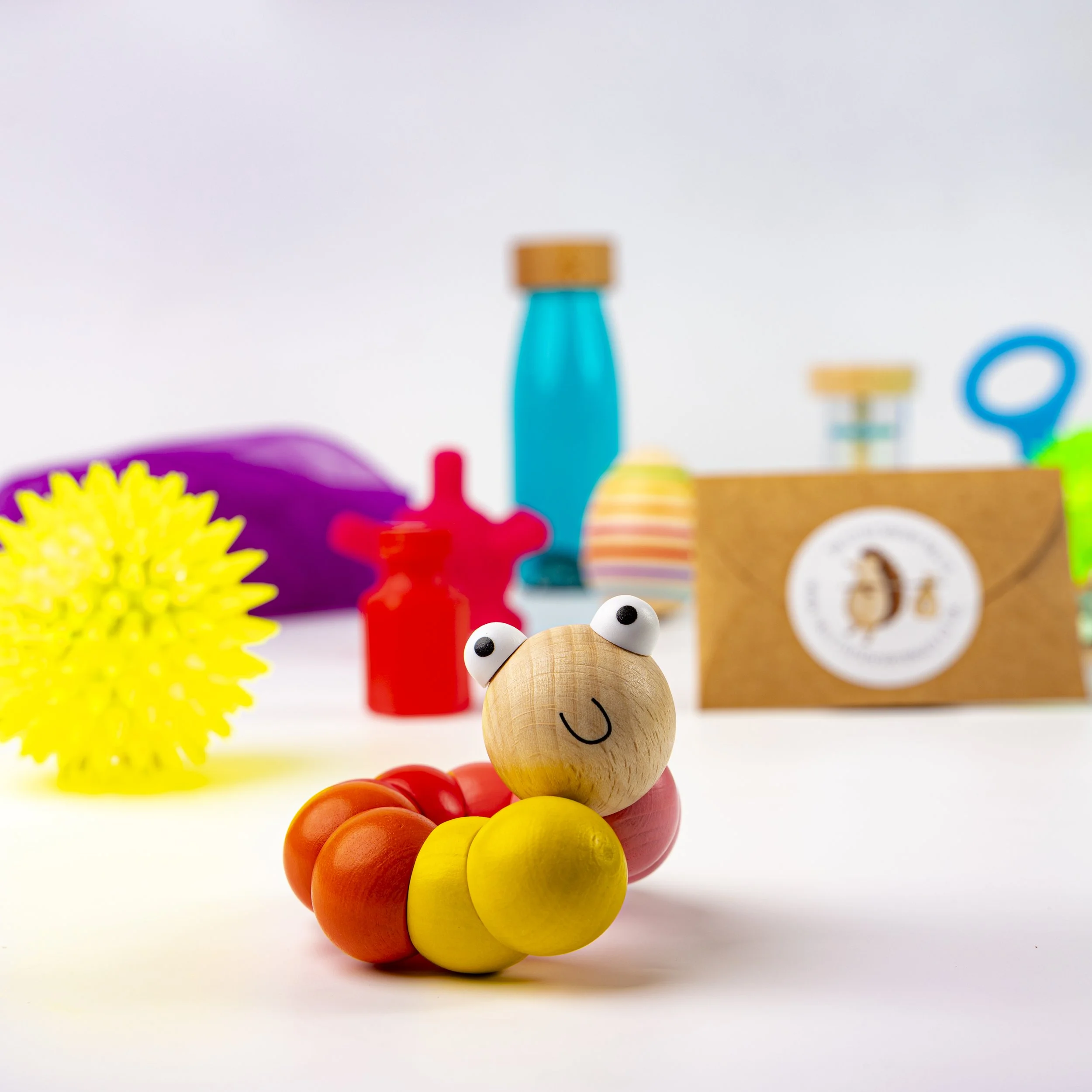 Colourful Childrens play sensory toys 