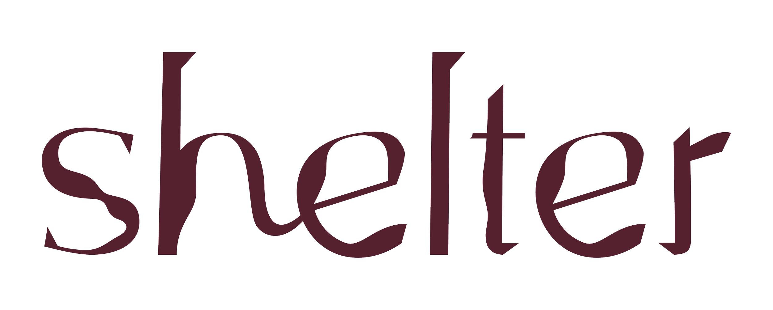 The image features the word 'shutter' written in a stylized, artistic font.