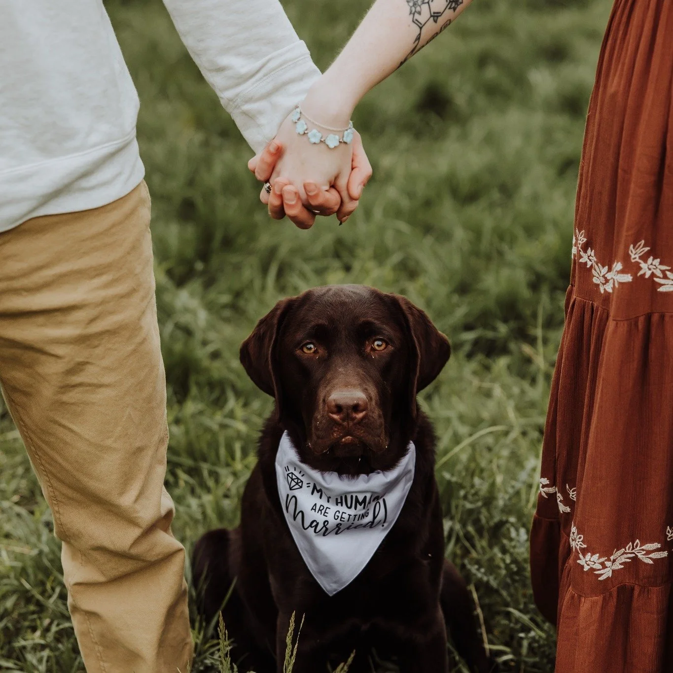 A perfect evening, an incredible couple, and one very good boy named Franklyn! 🐾
