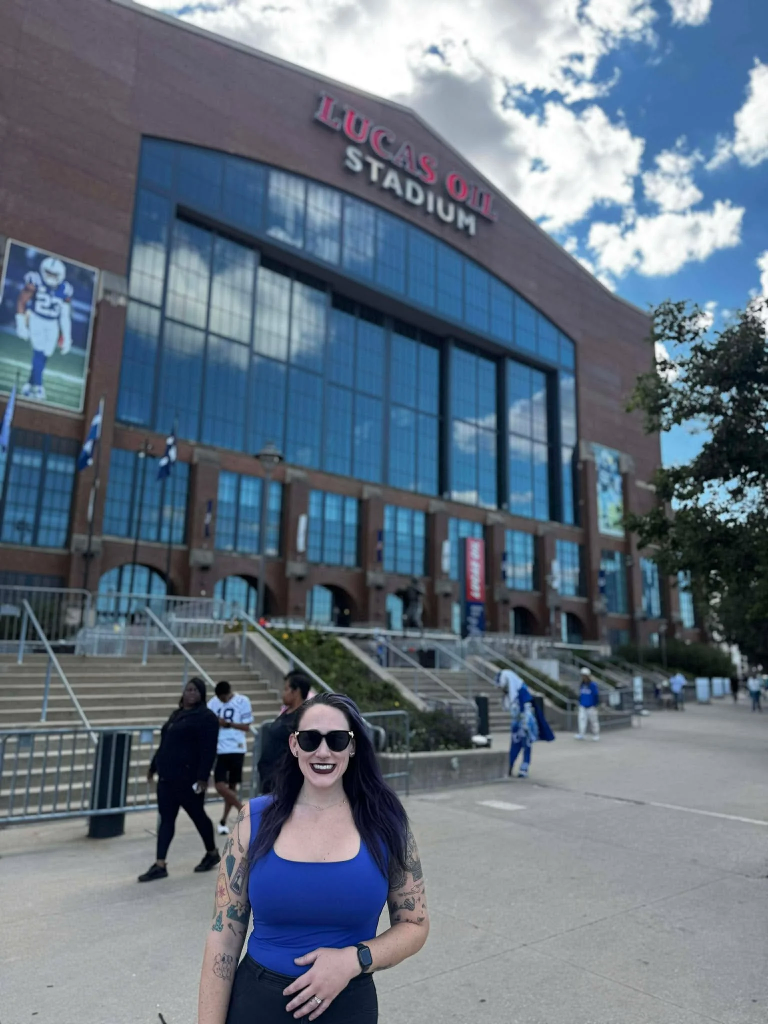Caty at Lucas Oil Stadium