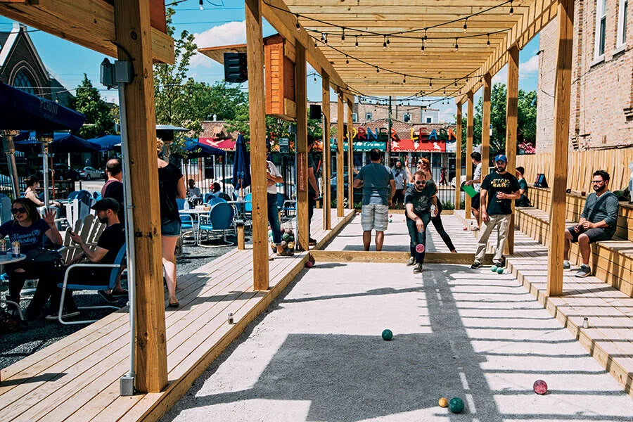 Birra e bocce at Park & Field Chicago