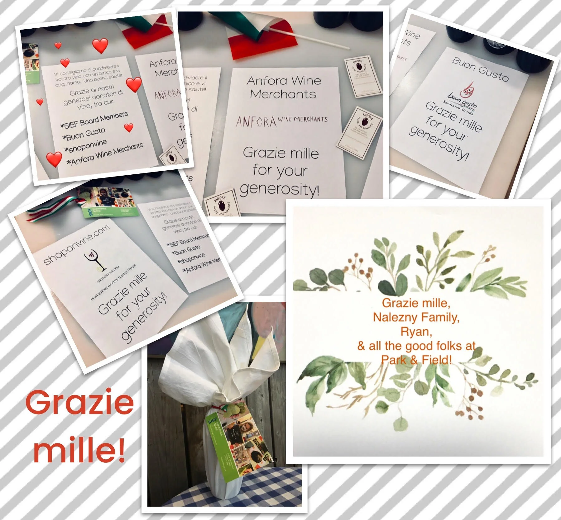 Grazie mille