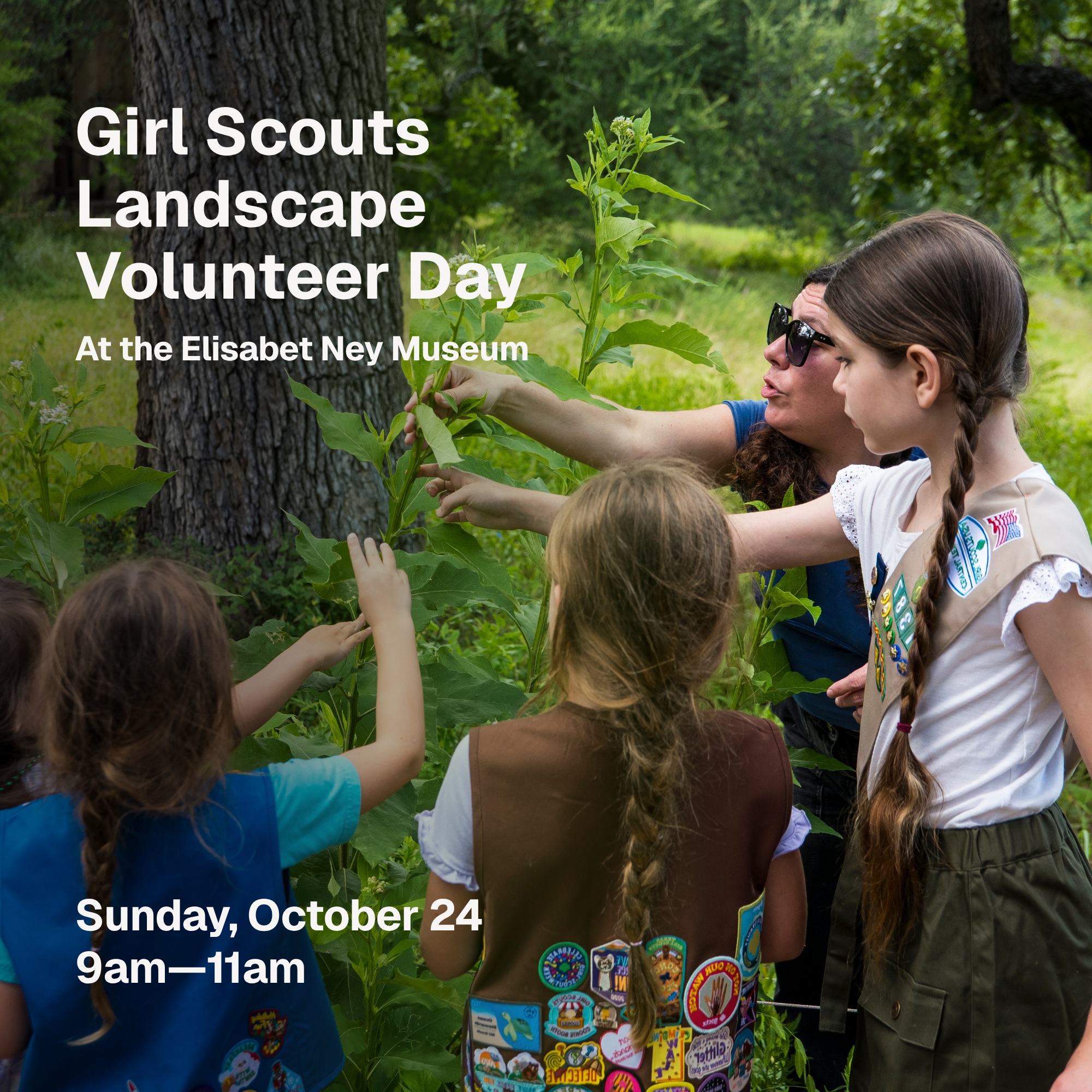 Girl Scout Landscape Volunteer Day at the Ney!