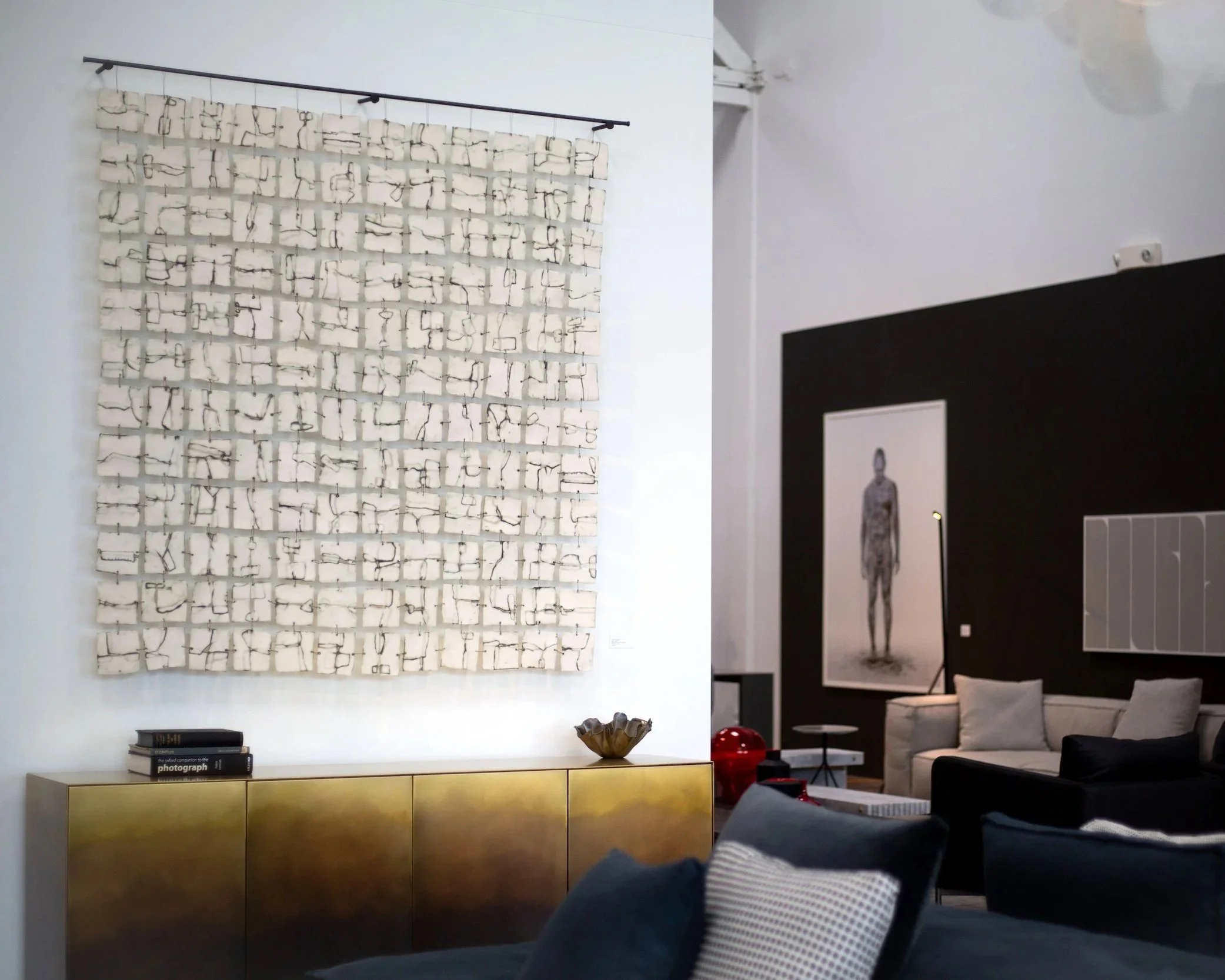 Burnt, 65" h x 65" w x 3" d - Sold