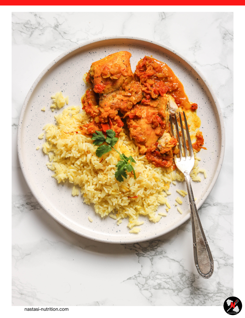 Chicken Curry with Turmeric Rice