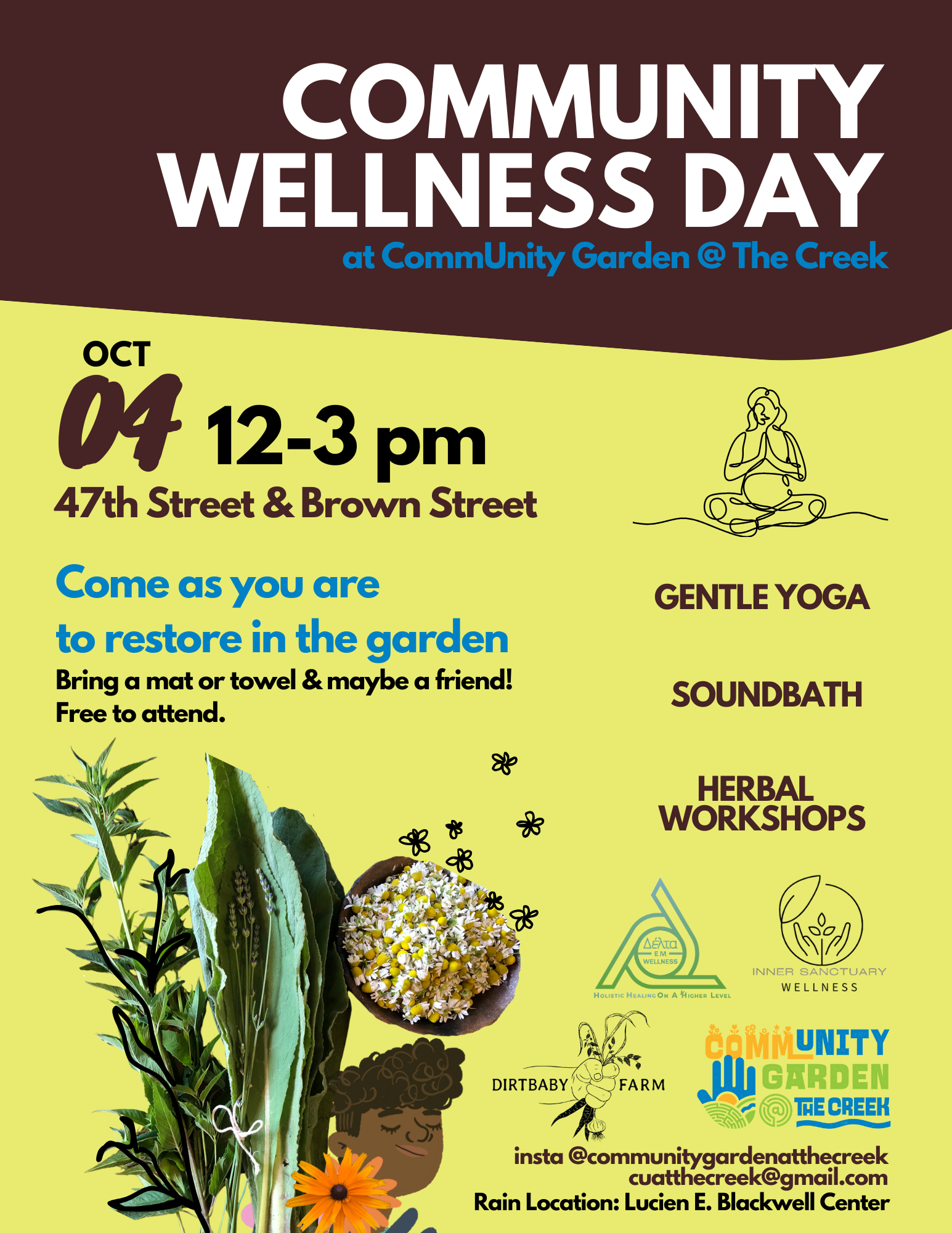 Community Wellness Day at CommUnity Garden @ The Creek