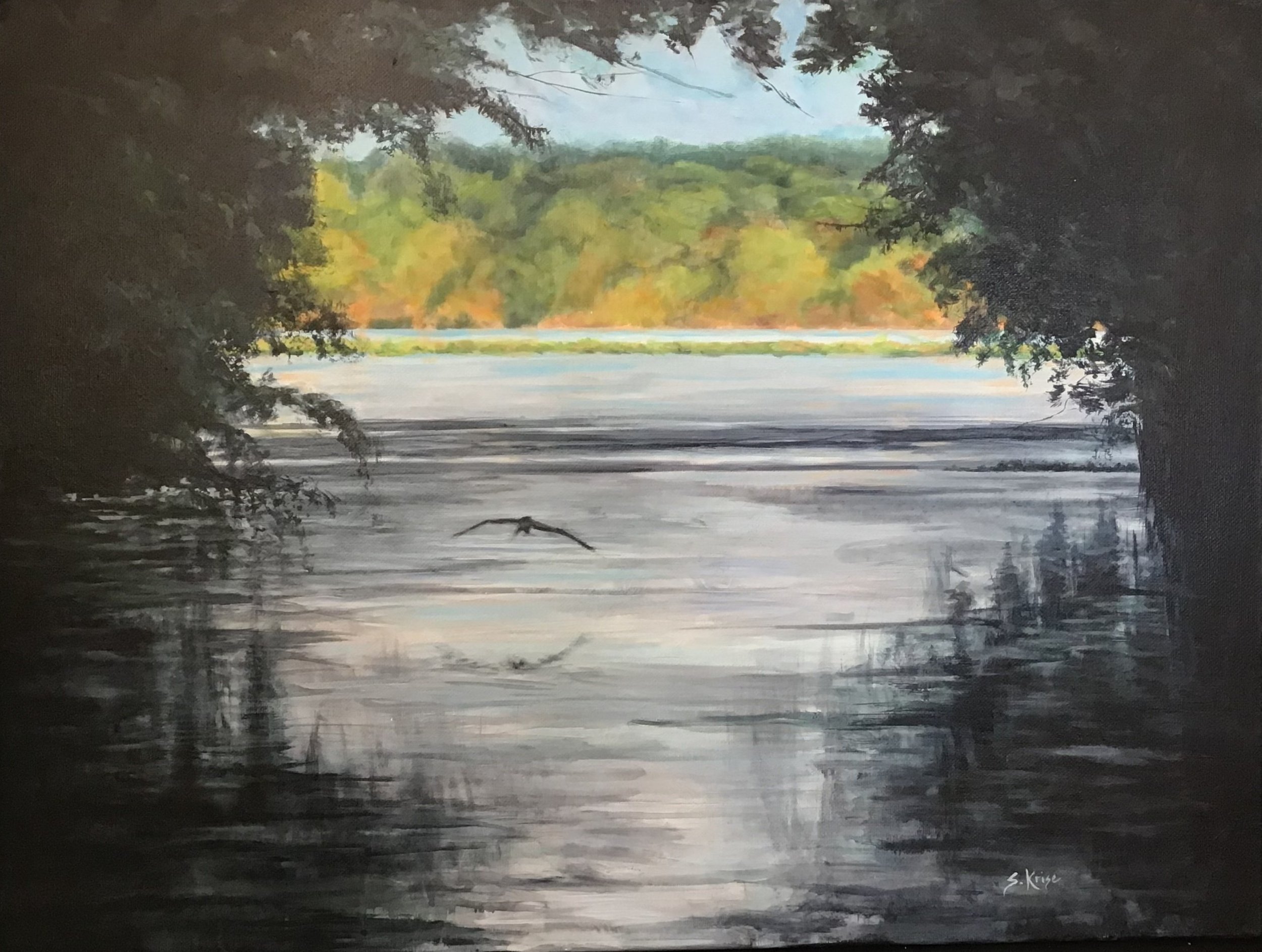 Reelfoot Lake & Heron - PRINT