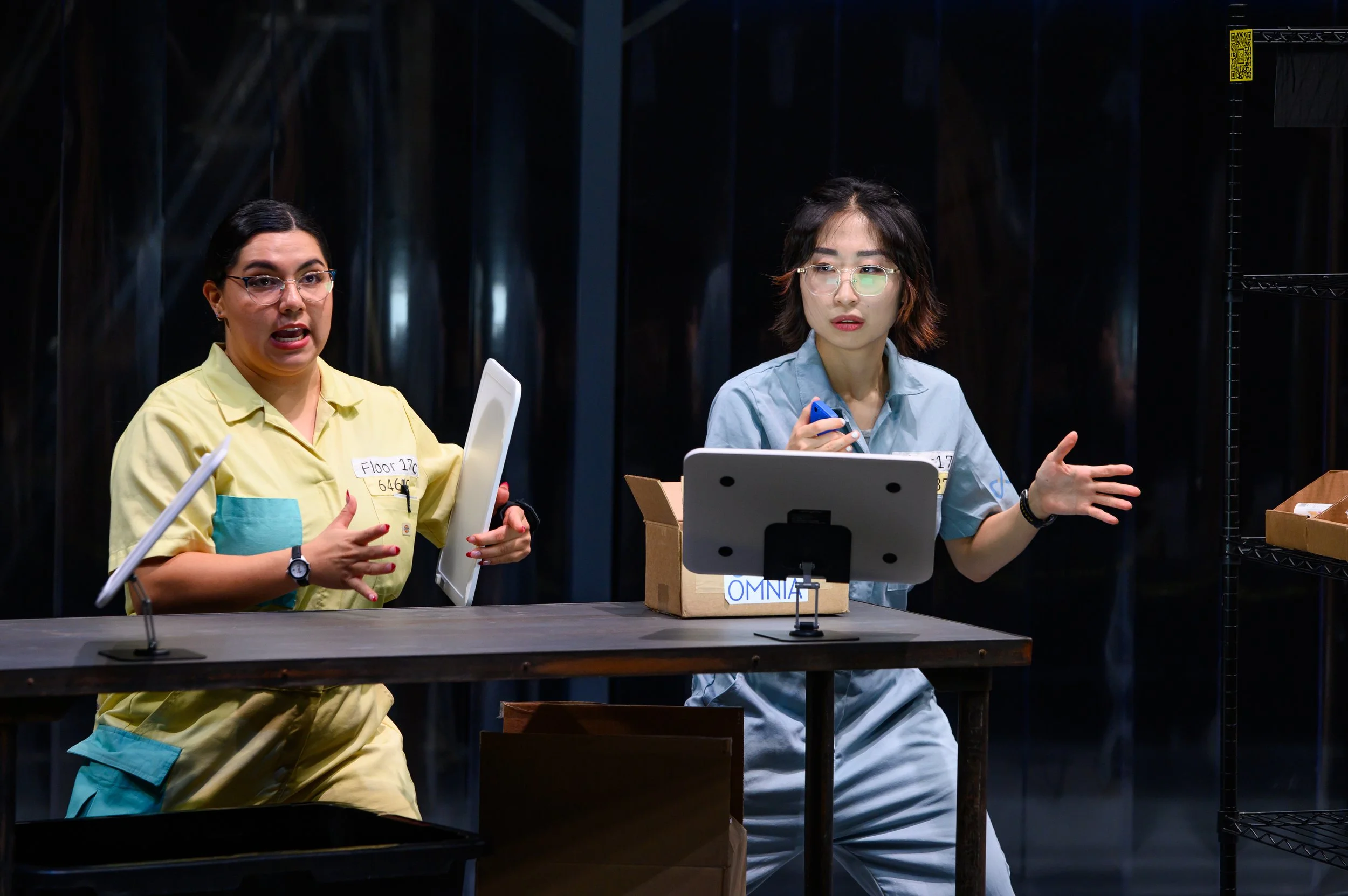 OMNIA Break Room
Creative Team:
Conceived and Directed by Adrienne Mackey
Scenic Design by Eunice Han
Costume Design by Evie Hawkins
Lighting Design by Marley Keith
Sound Design by Heather Freed Loschen
Sound Design by M.L. Dogg
Stage Manager: Kathry