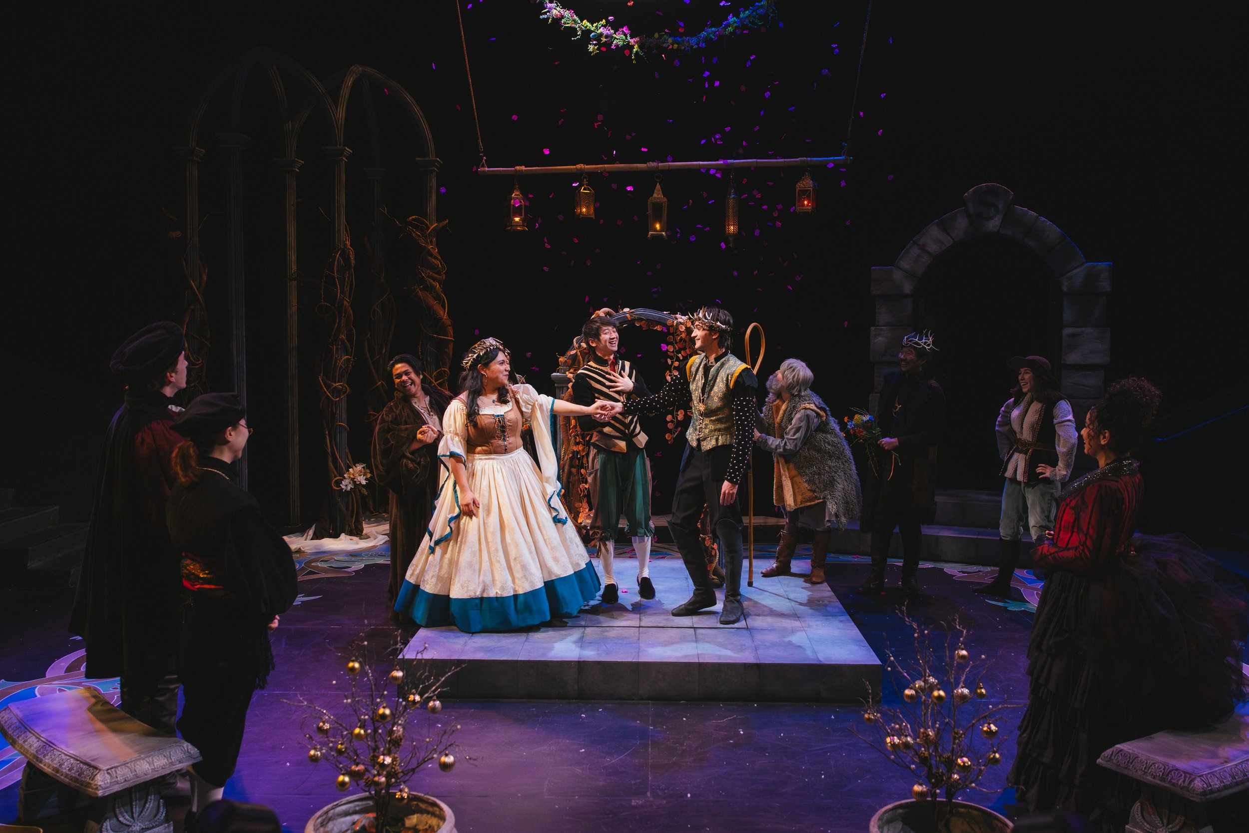 The Winter's Tale
by William Shakespeare
Creative Team:
Adapted and Directed by Kate Drummond
Scenic Design: Pete Rush
Costume Design: Antonio Torrez
Lighting Design: Thorn Michaels
Composer/Sound Design: Kyle Levien
Choreographer: Emily Schoen Br