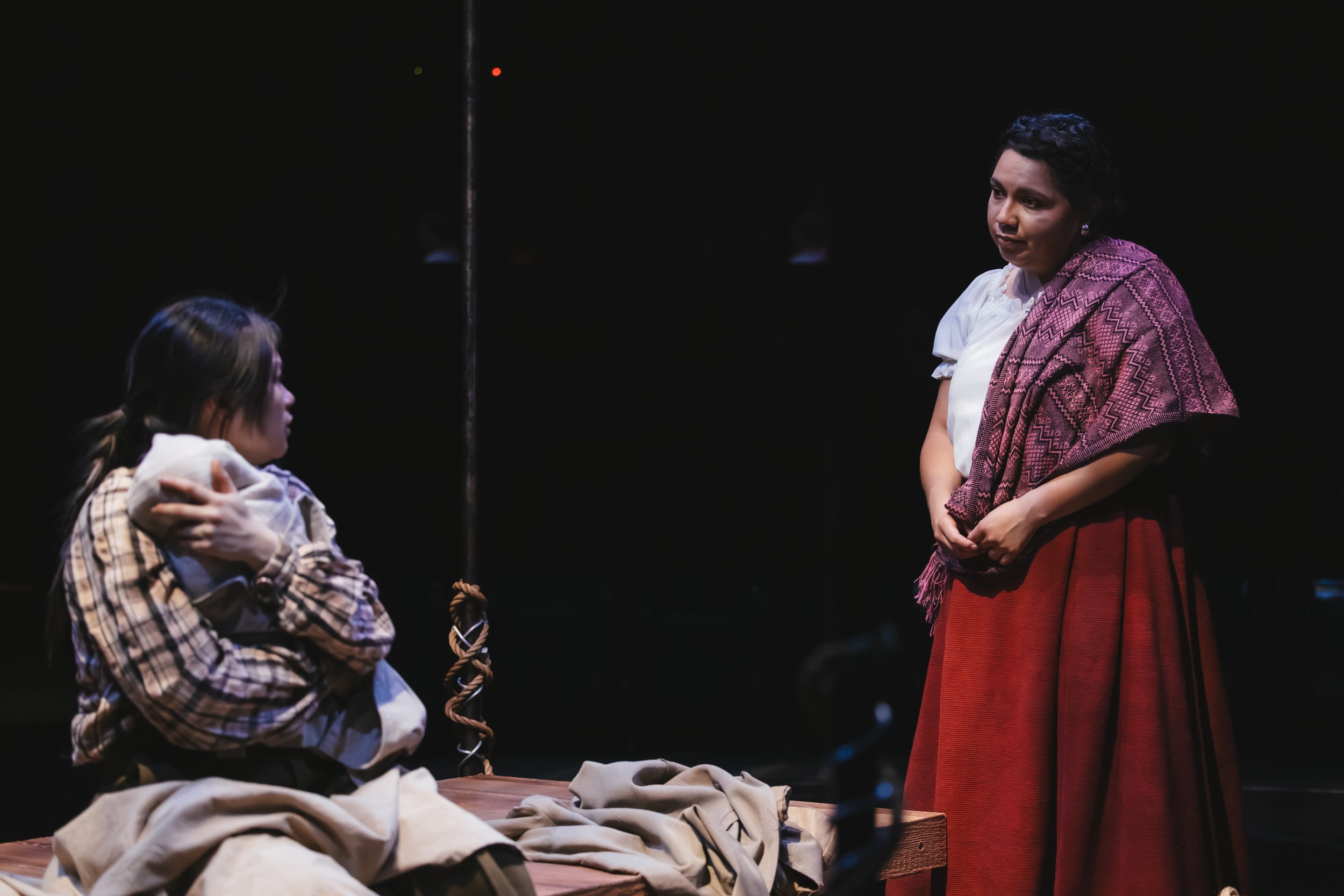 Mother of Exiles
Directed by Ren and Sebastián Bravo-Montenegro
Creative Team:
Scenic Designer: Eunice Han
Costume Designer: Evie Hawkins
Lighting Designer: Andy Smith
Sound Designer: MuTTT Dogg
Stage Manager: Andy Raymond-Lee
Intimacy Choreographe