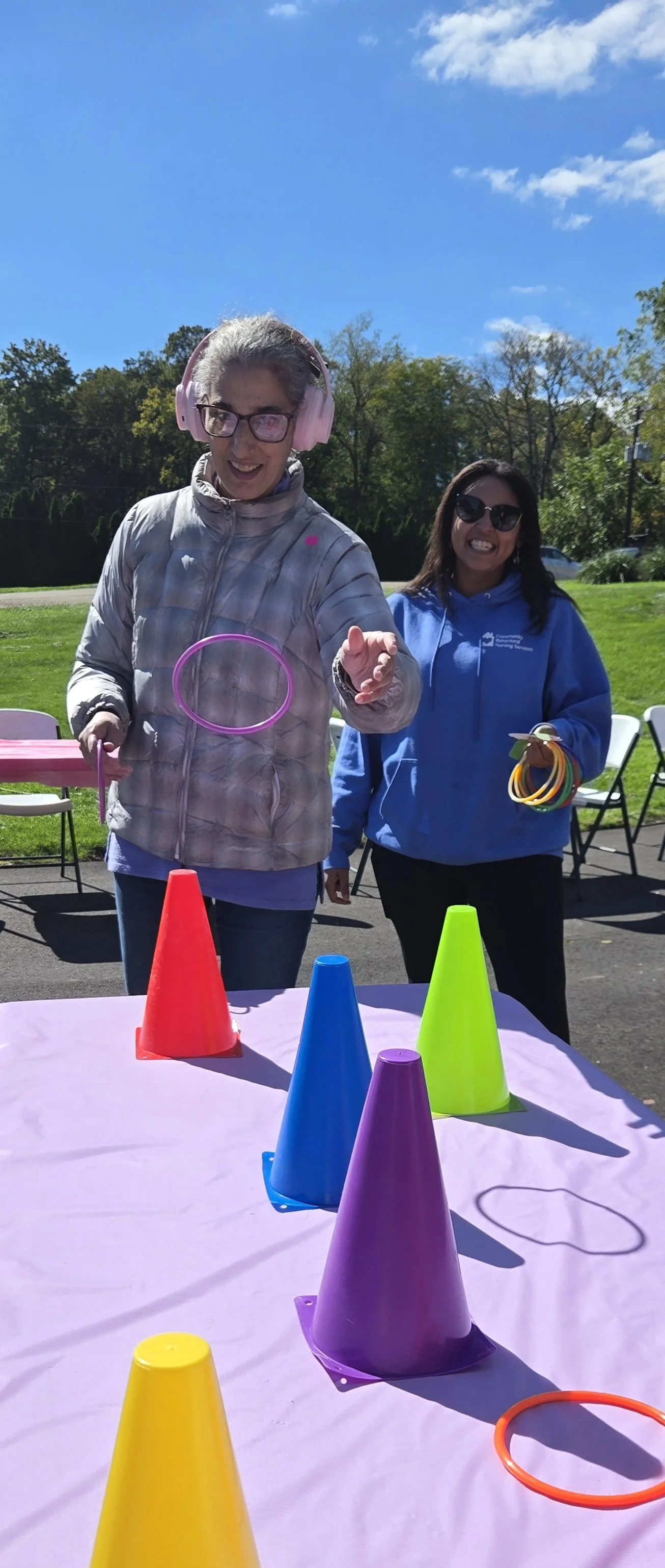 Everyone out enjoying a beautiful October day at the CBNS Ice Cream Social 