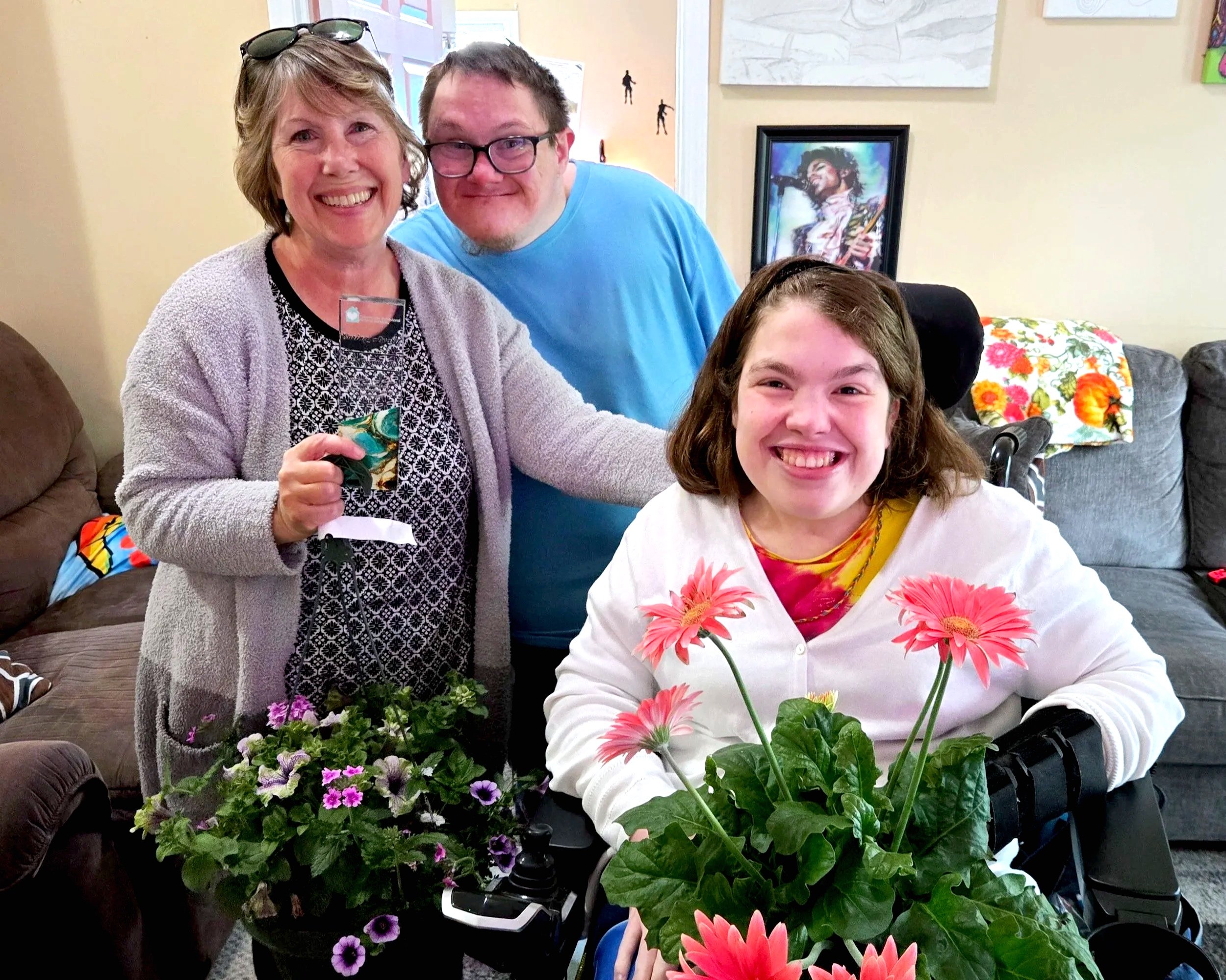 2026 CBNS Caring Nurse Award Recipient celebrating with some of our patients