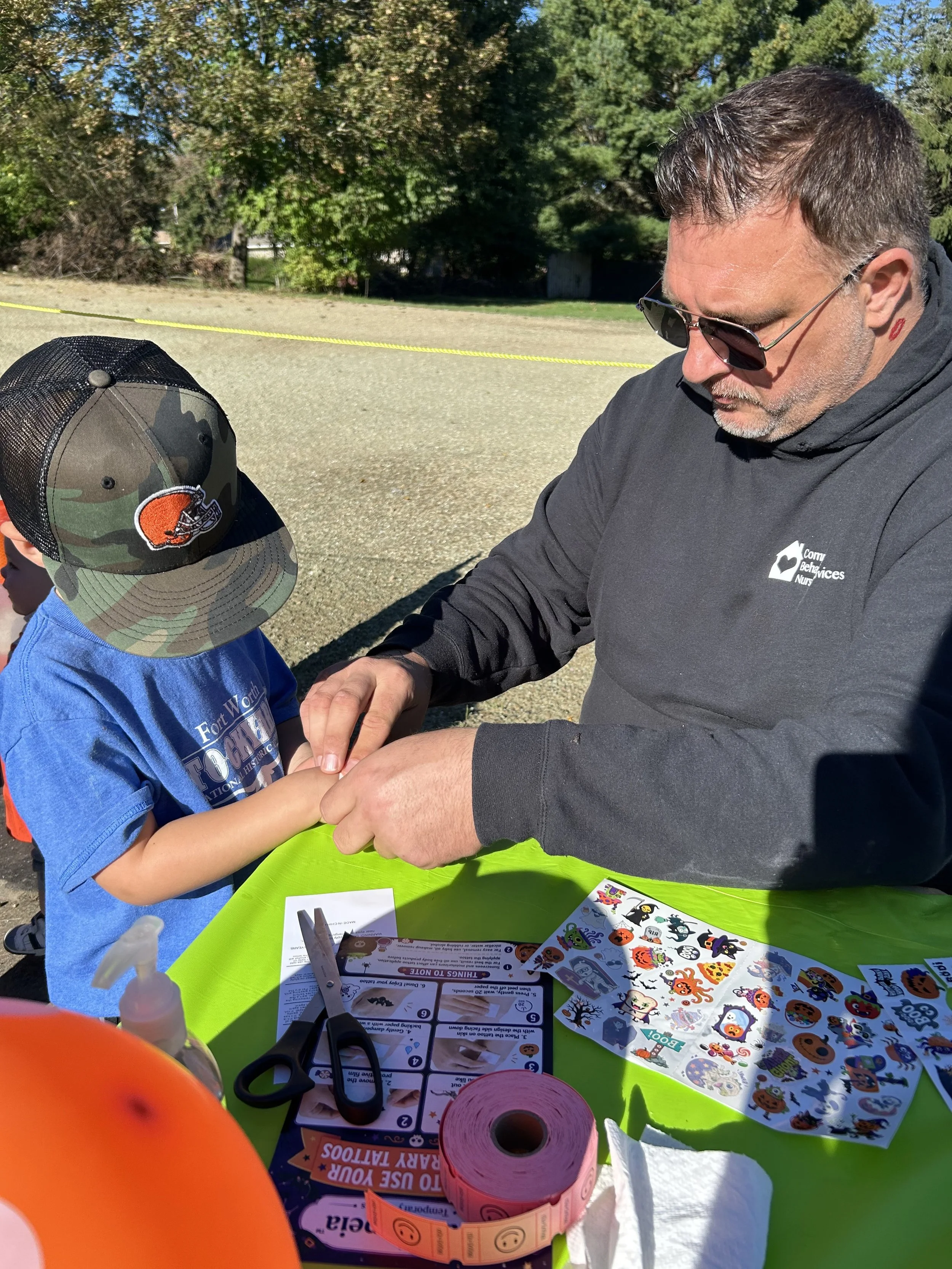 Everyone out enjoying a beautiful October day at the CBNS Ice Cream Social 