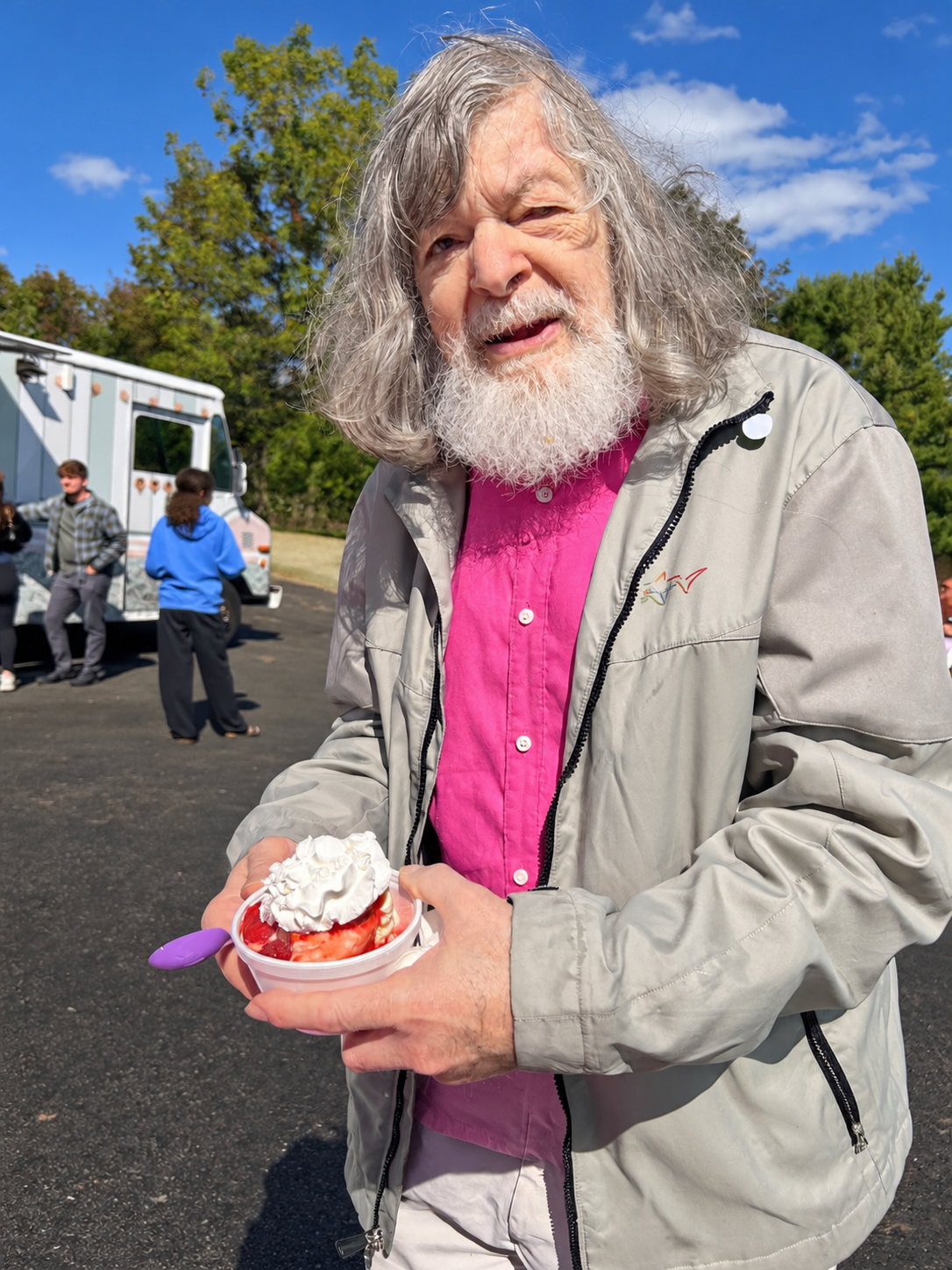 Everyone out enjoying a beautiful October day at the CBNS Ice Cream Social 