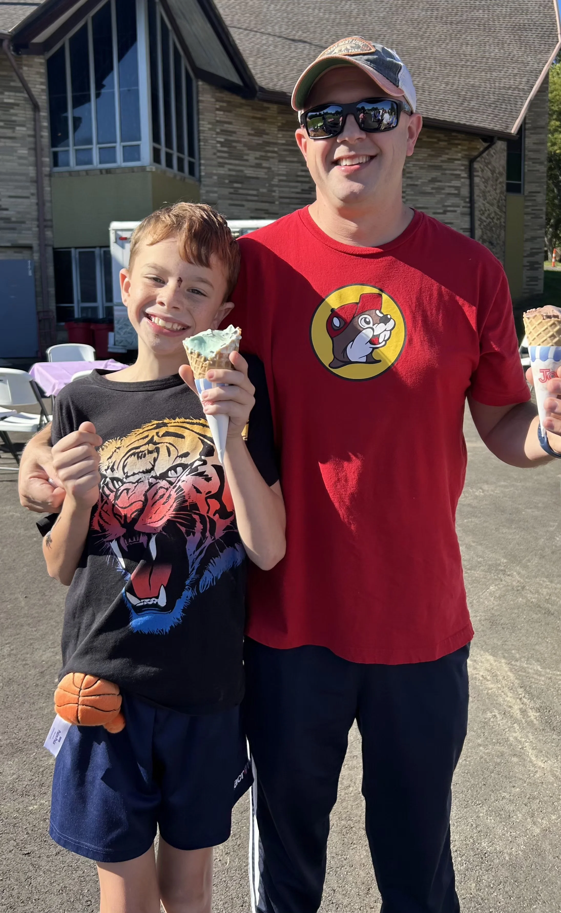 Everyone out enjoying a beautiful October day at the CBNS Ice Cream Social 