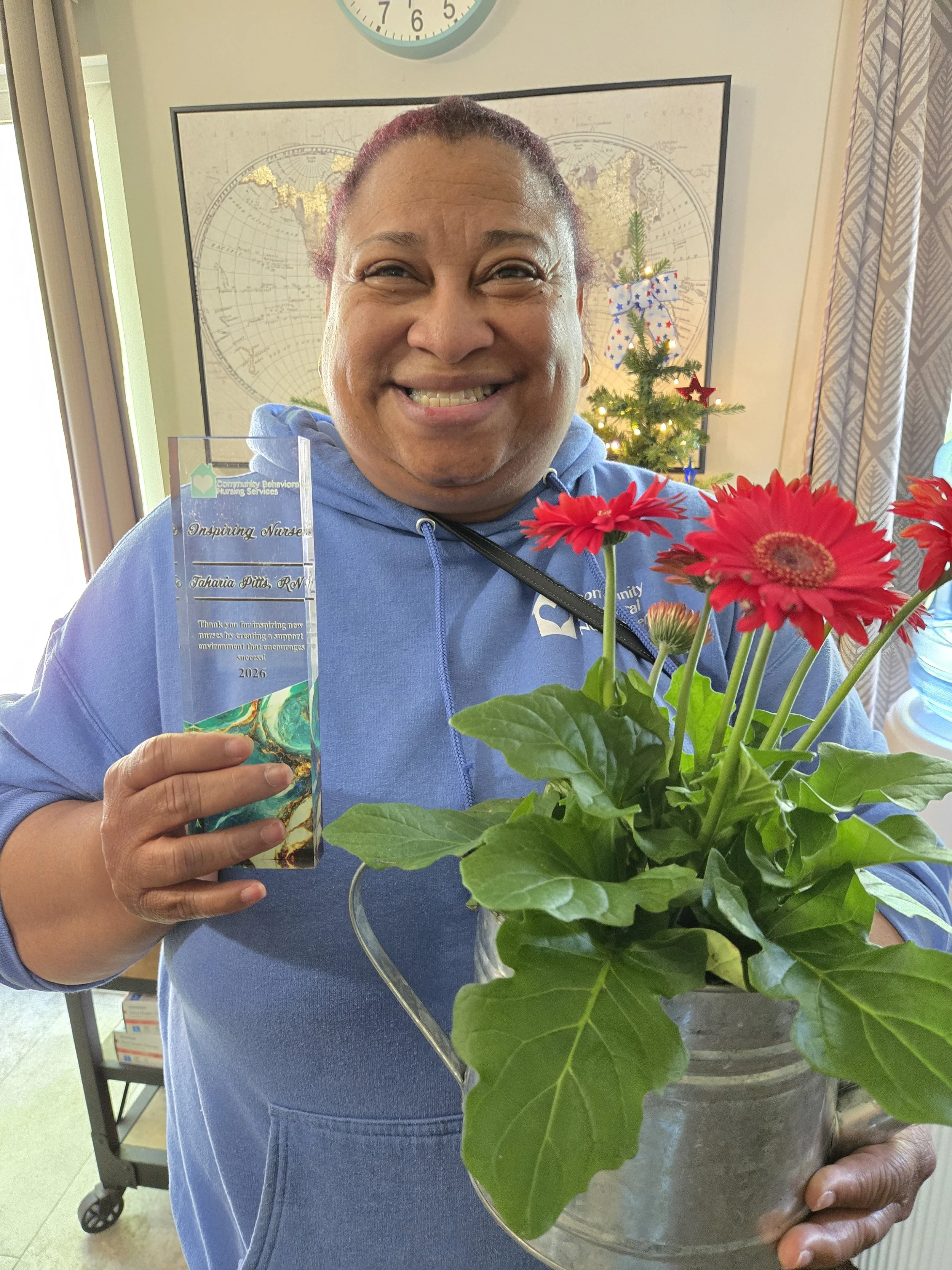 Such an inspiration! Congratulations to our Inspiring Nurse Award recipient