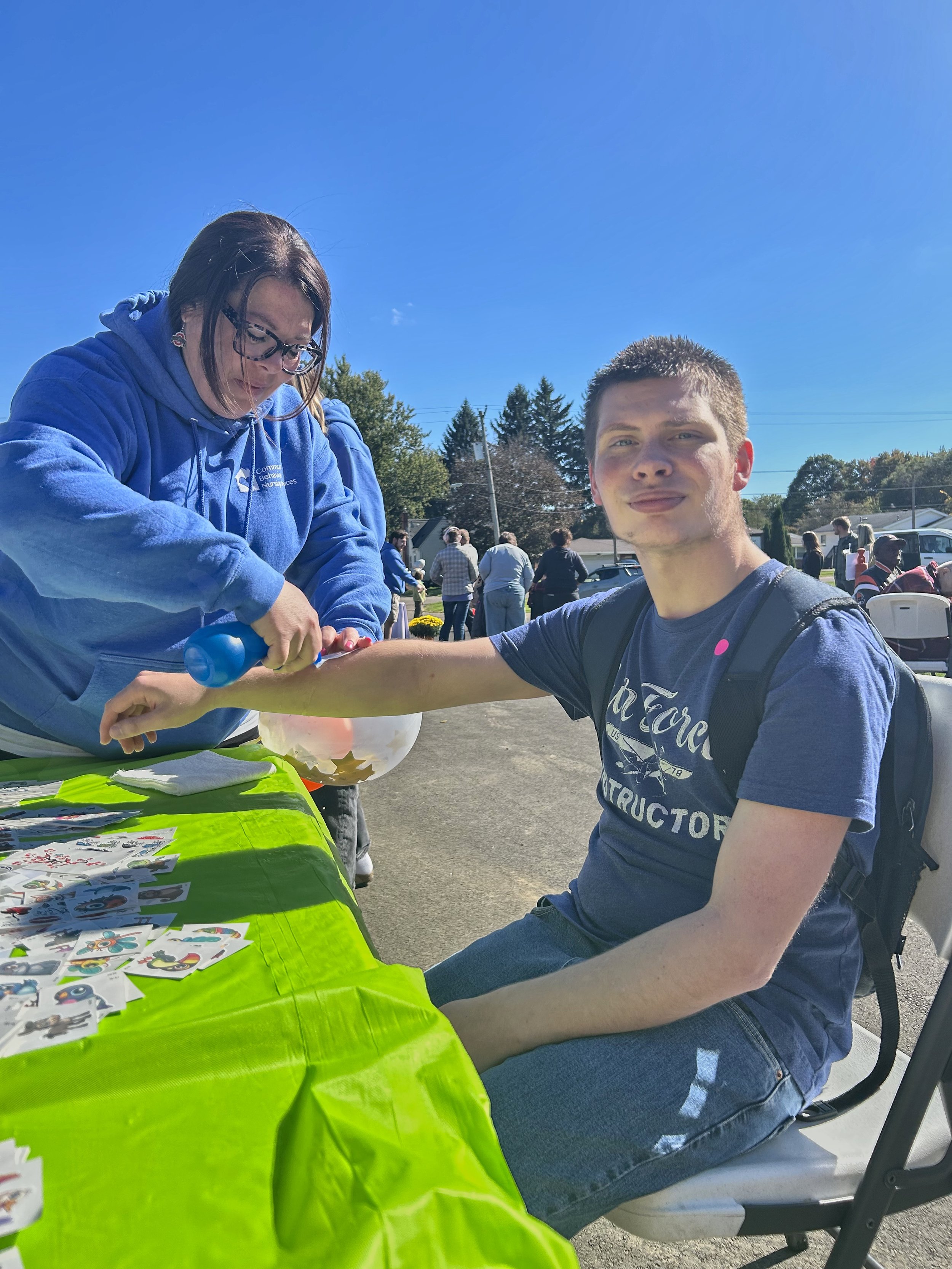Everyone out enjoying a beautiful October day at the CBNS Ice Cream Social 