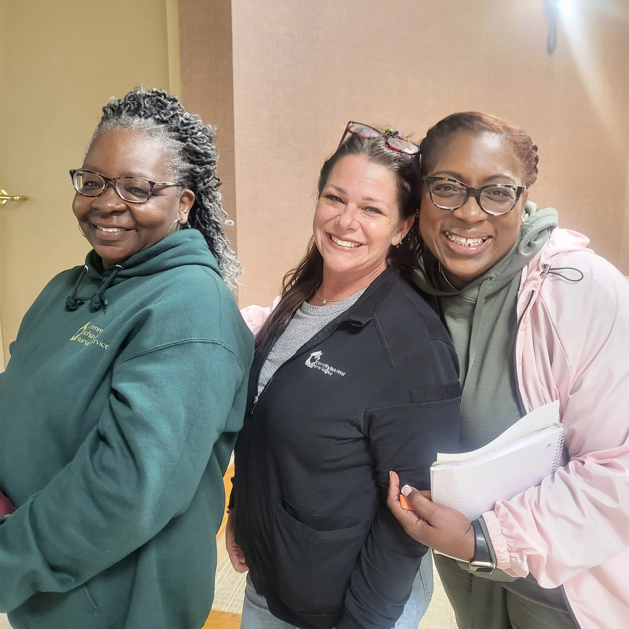 Share a smile and a laugh with some of the CBNS nurses 