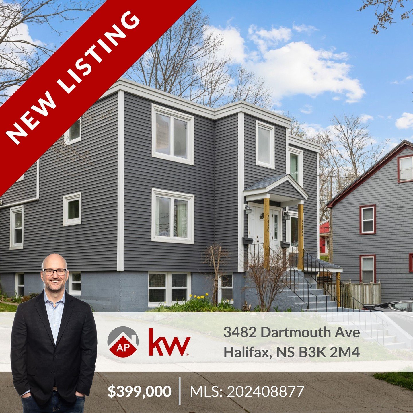 New Listing Alert! 🚨

Welcome to 3482 Dartmouth Ave! 

Nestled in the vibrant North End, this gem has been renovated top to bottom! Step into this 2 bed + den upper floor unit, featuring beautiful modern cabinetry and stainless steel appliances thro