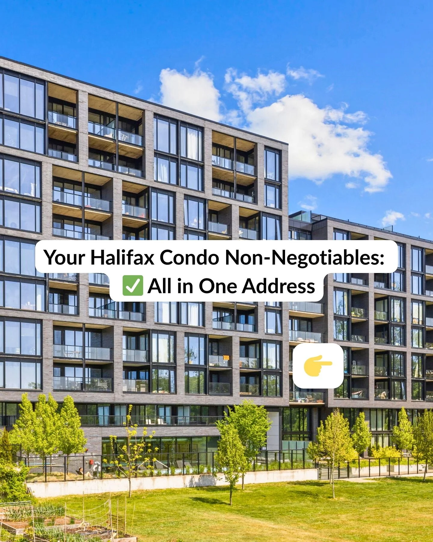 Your Halifax Condo Checklist ✅ Completed.

Morning light? ✅
Flexible space? ✅
A/C + in-unit laundry? ✅
High-end finishes + modern design? ✅
Pool, gym, fire-pit terrace? ✅
South End location that&rsquo;s hard to beat? ✅✅✅

618 Wellington Street hits e