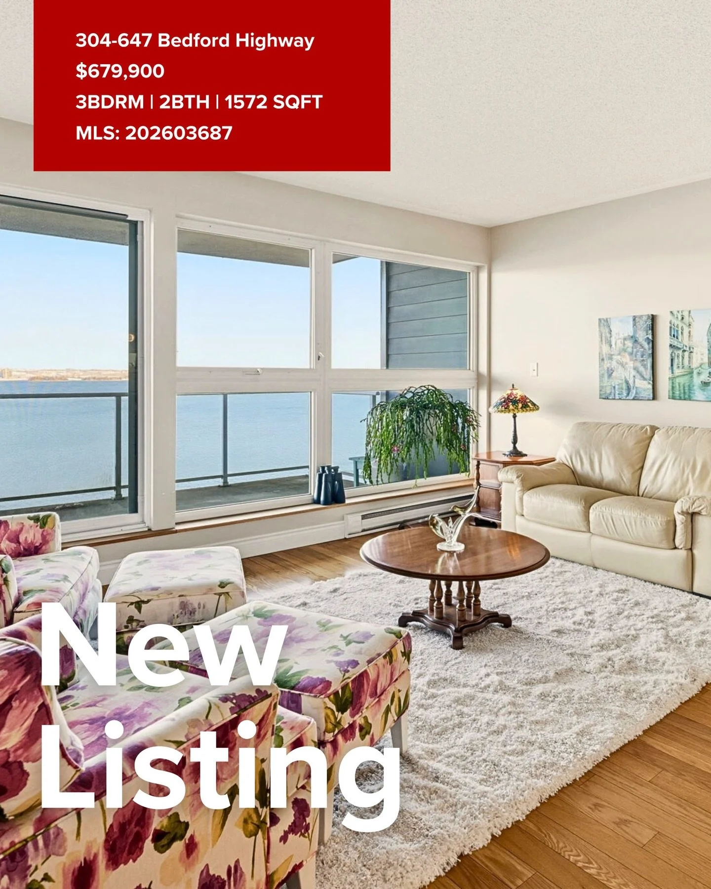 POV: You just found the best view in the city. 🌊✨

Welcome to 304-647 Bedford Highway. This rare, spacious 1,572-square-foot end unit offers the ultimate combination of privacy and breathtaking, panoramic views of the Bedford Basin stretching all th