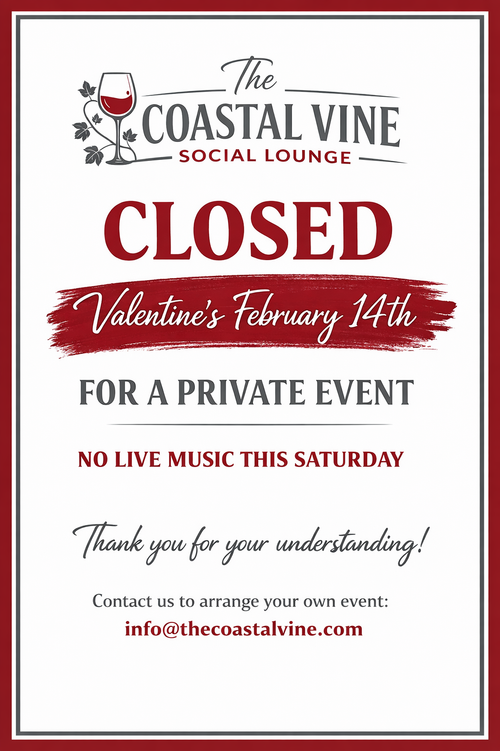 Closed for Private Event