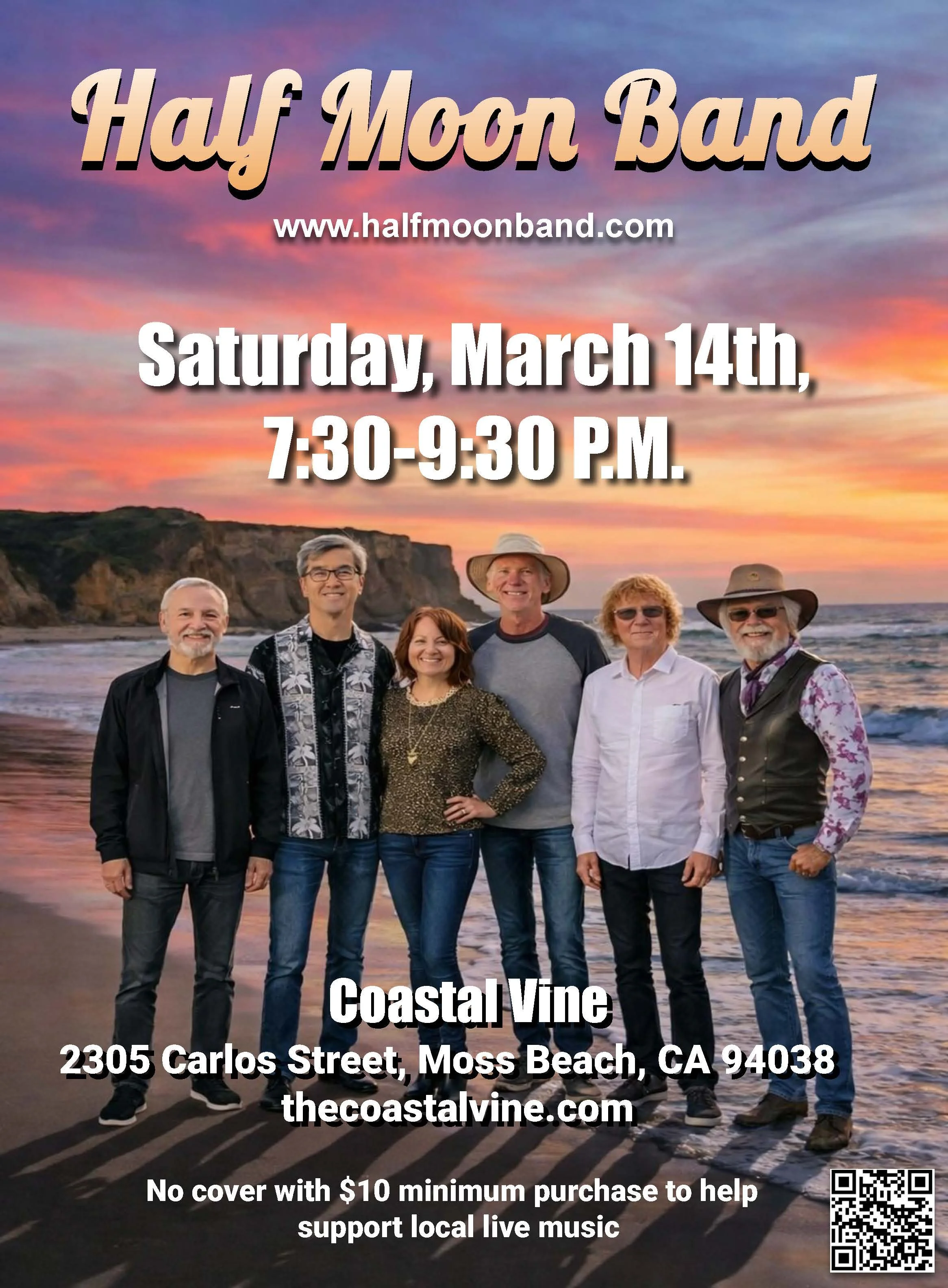 Live Music: The Half Moon Band! 