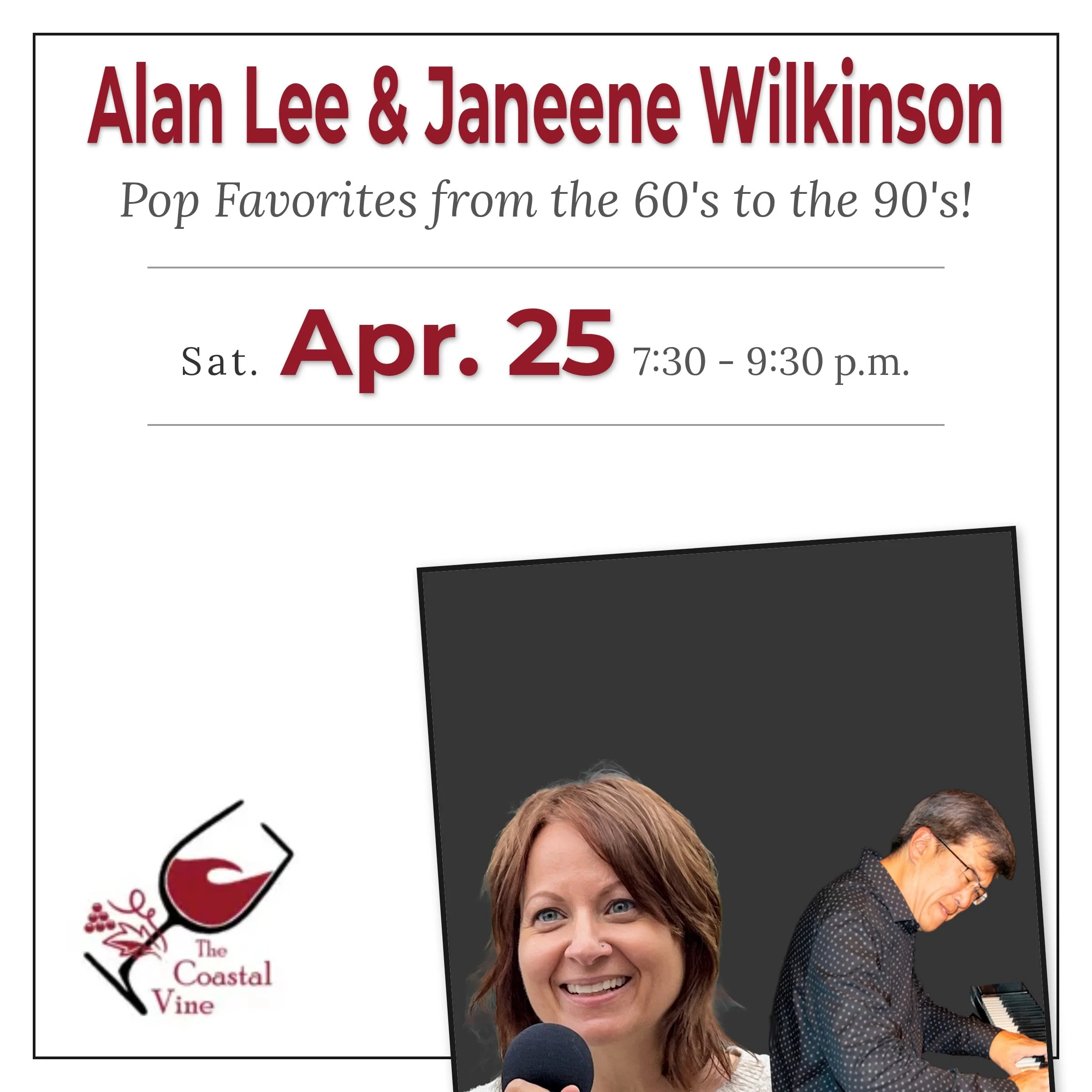 Live Music: Alan Lee and Janeene Wilkinson