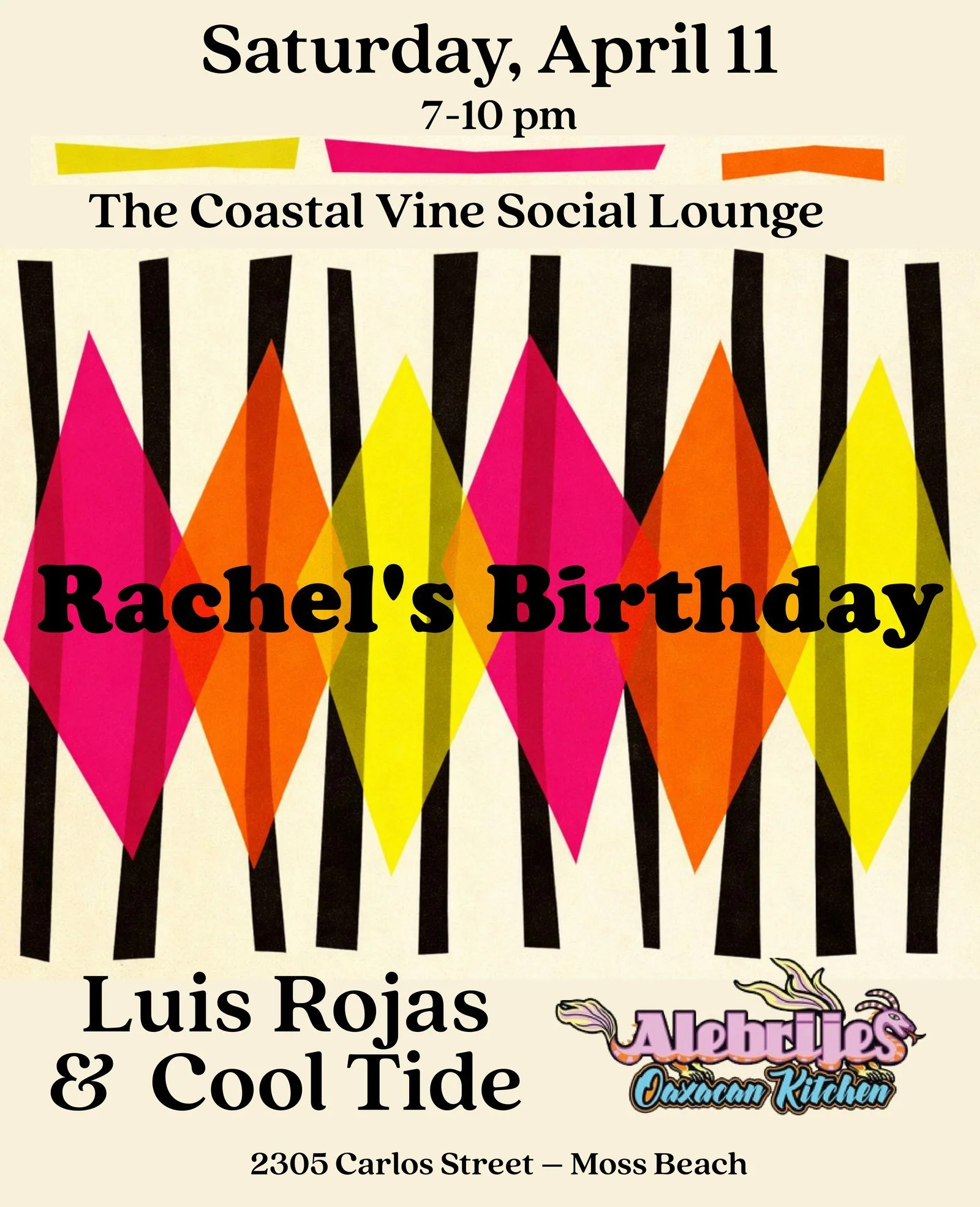 Lounge reserved: Rachel's Birthday Celebration w/ Luis Rojas Cool Tide Jazz