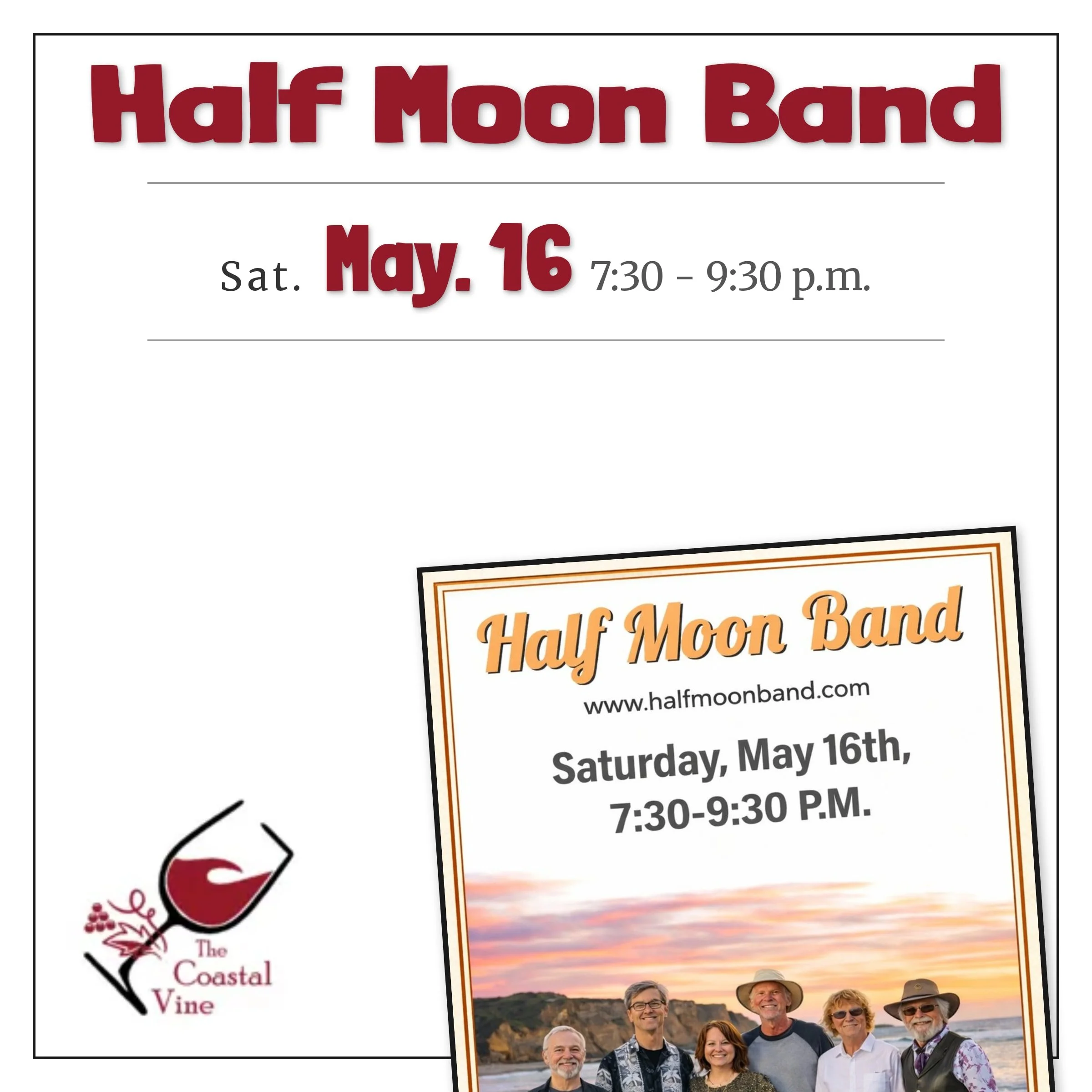 Live Music: The Half Moon Band!