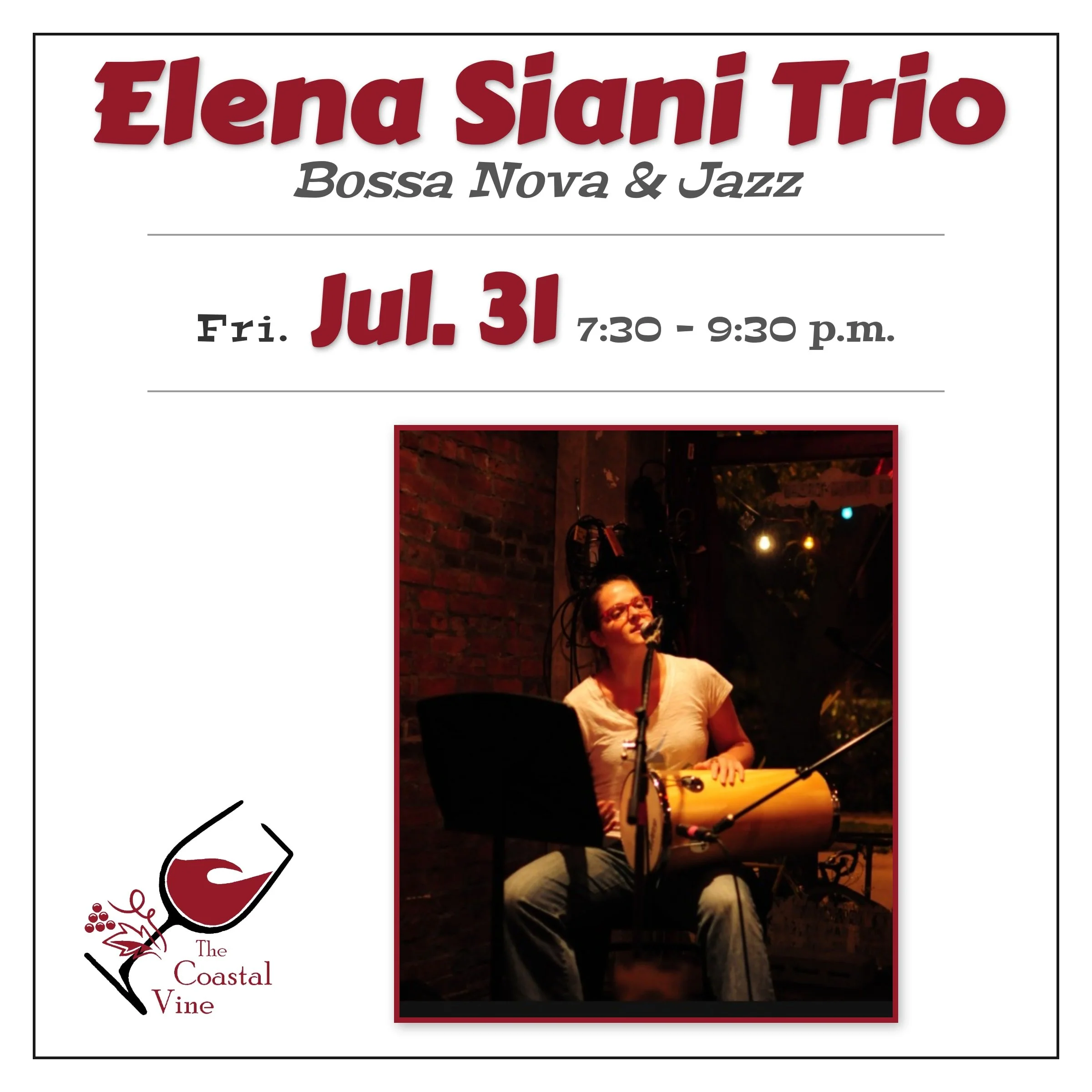 Live Jazz: The Elena Siani Trio