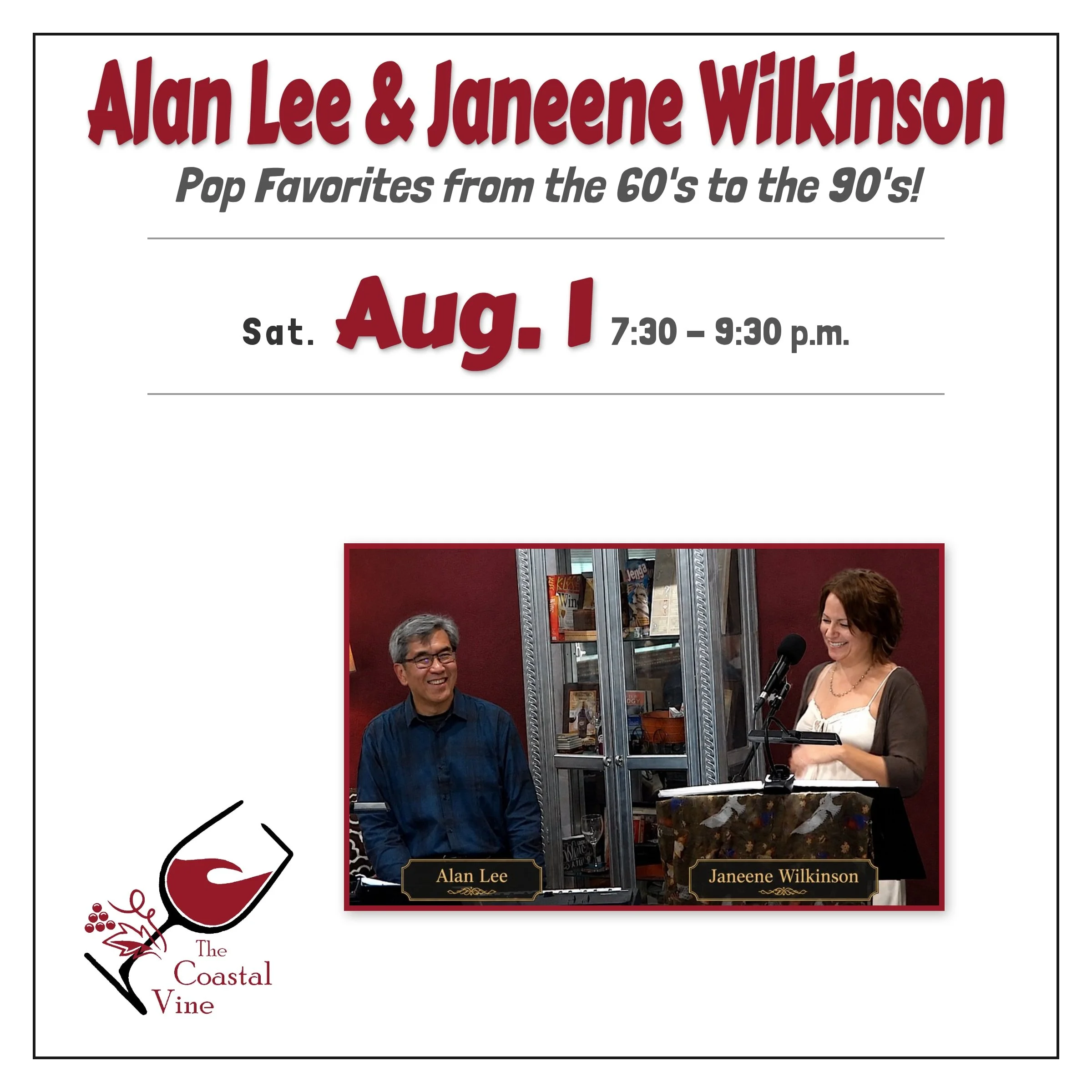 Live Music: Alan Lee and Janeene Wilkinson 