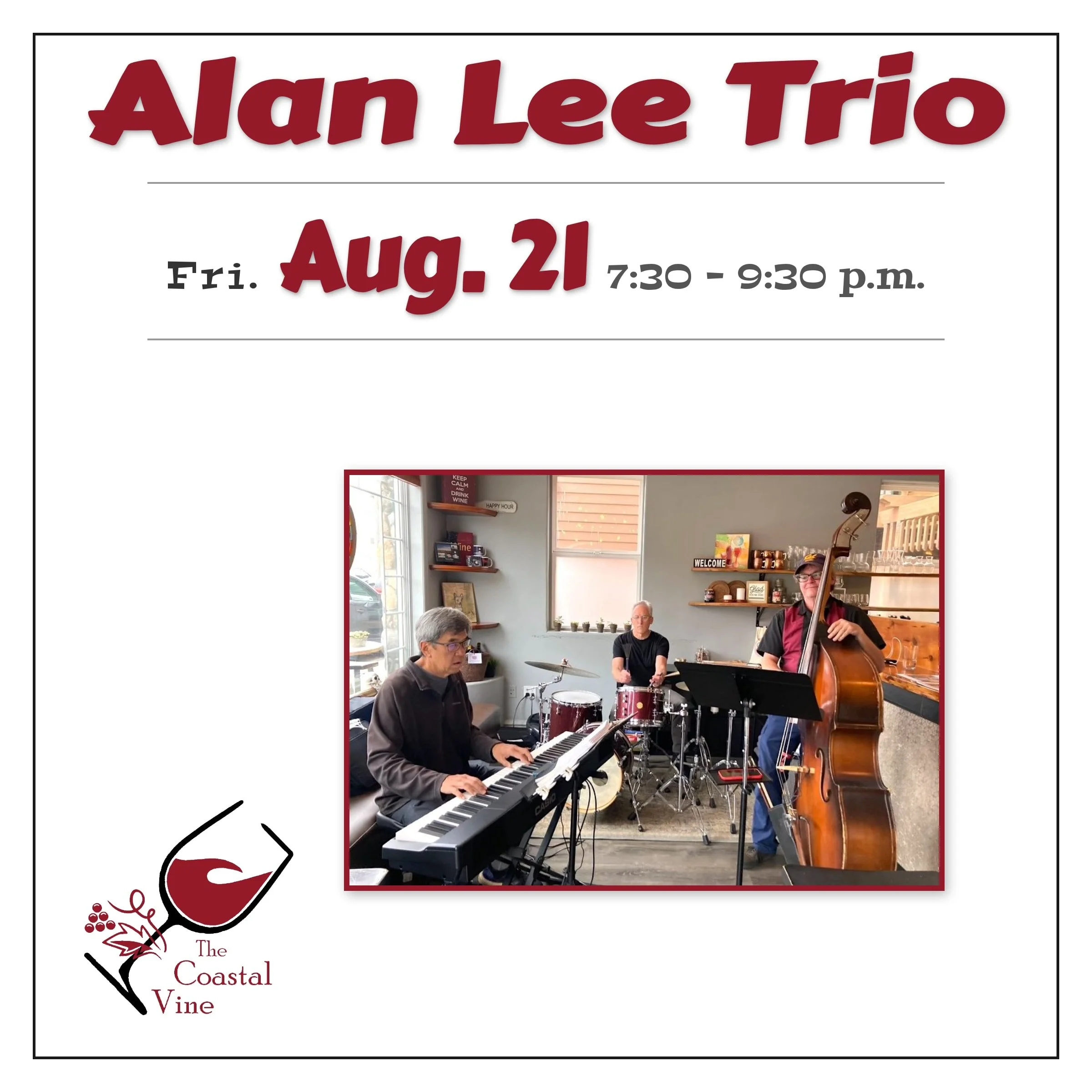 Live music: The Alan Lee Trio!