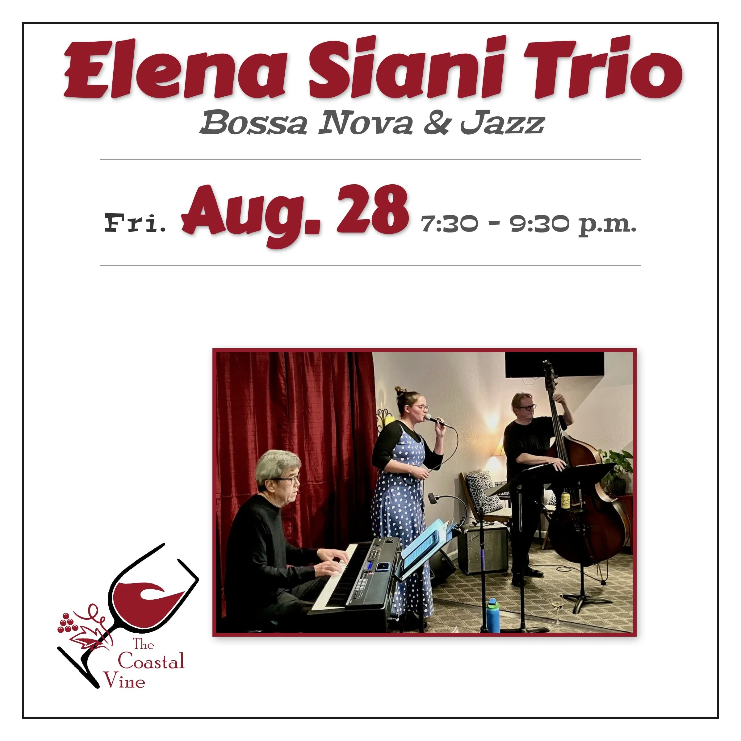 Live Jazz: The Elena Siani Trio