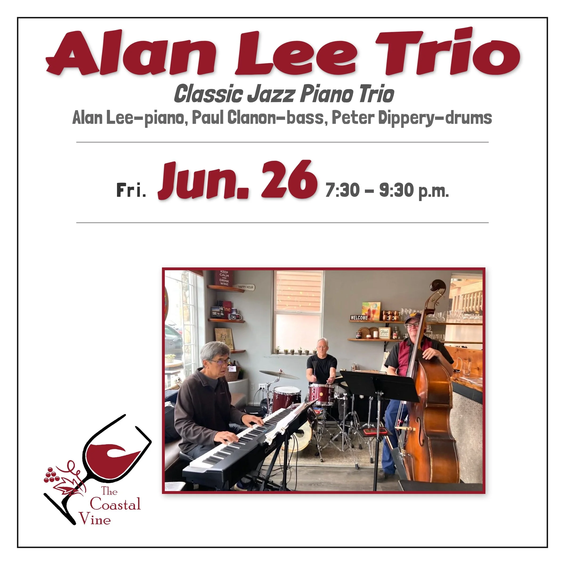 Live music: The Alan Lee Trio!