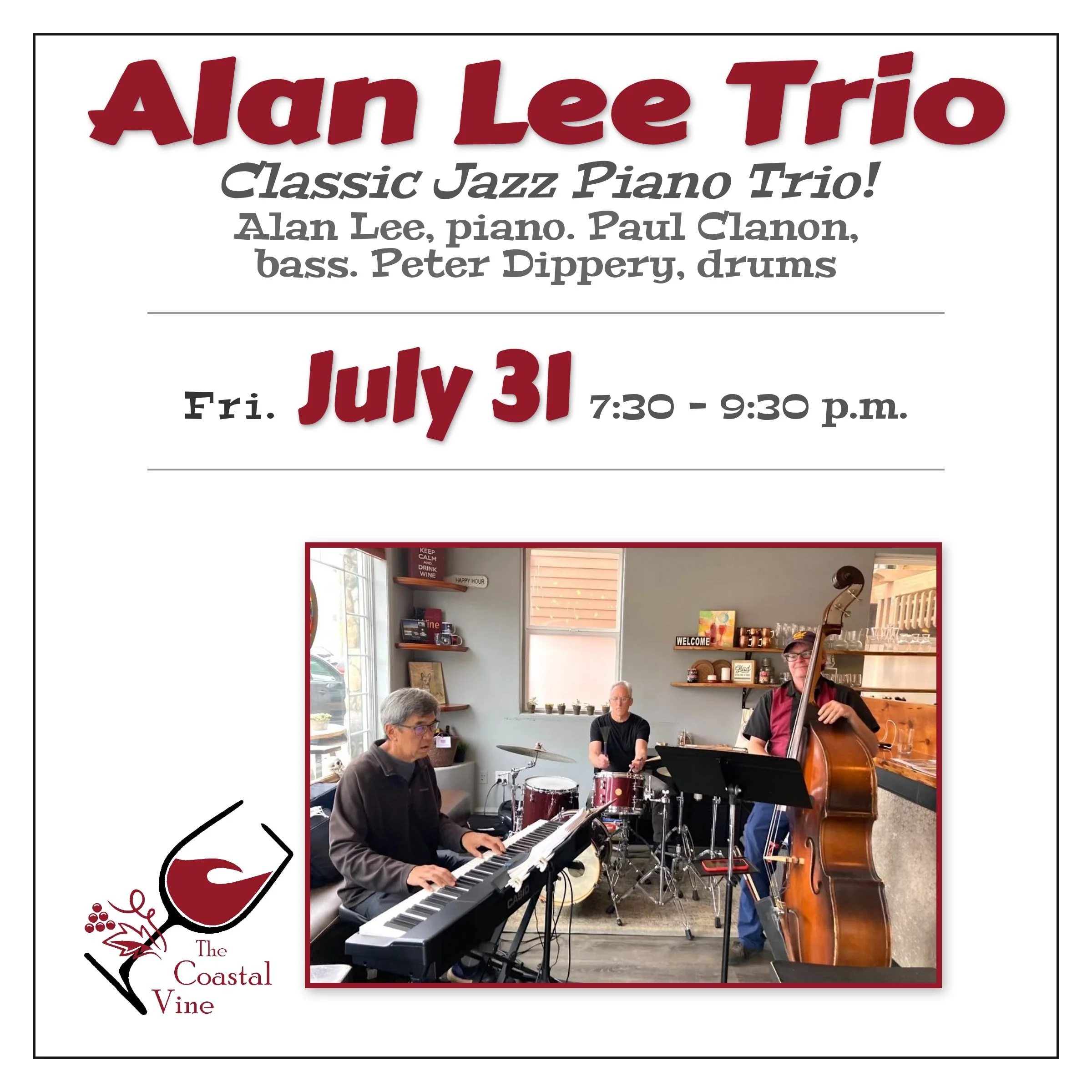 Live music: The Alan Lee Trio!