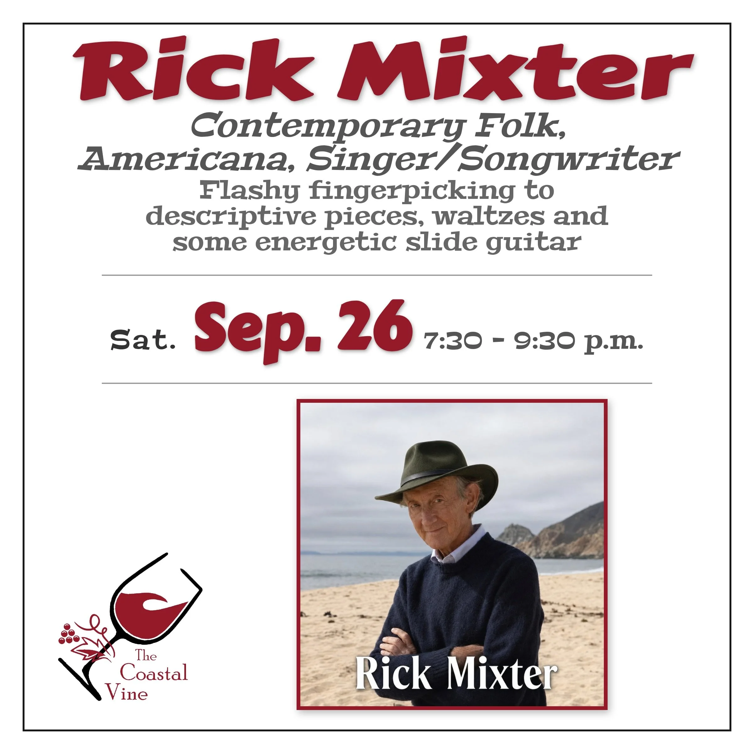 Live Music! Rick Mixter