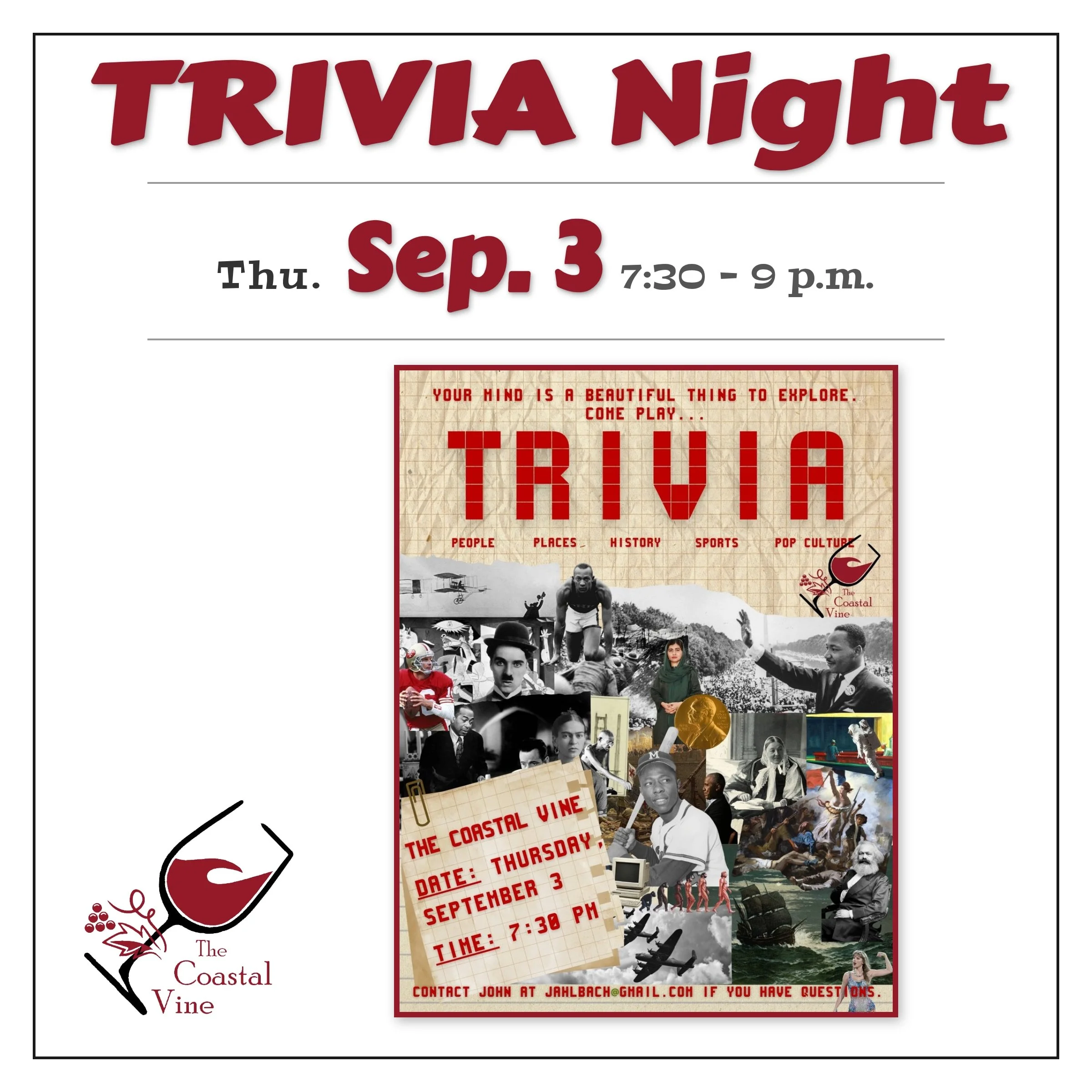 Trivia Night w/ John Ahlbach 