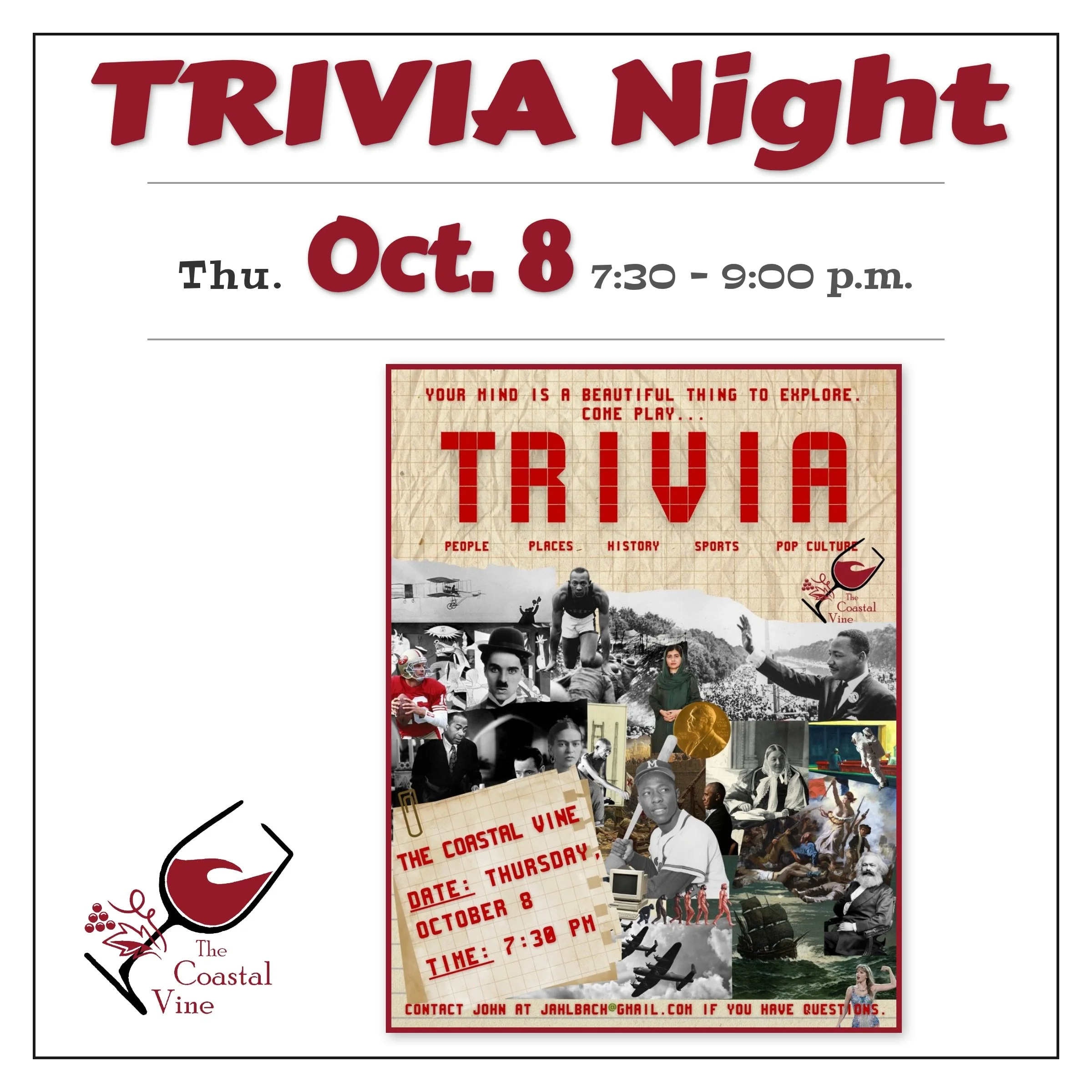 Trivia Night w/ John Ahlbach 