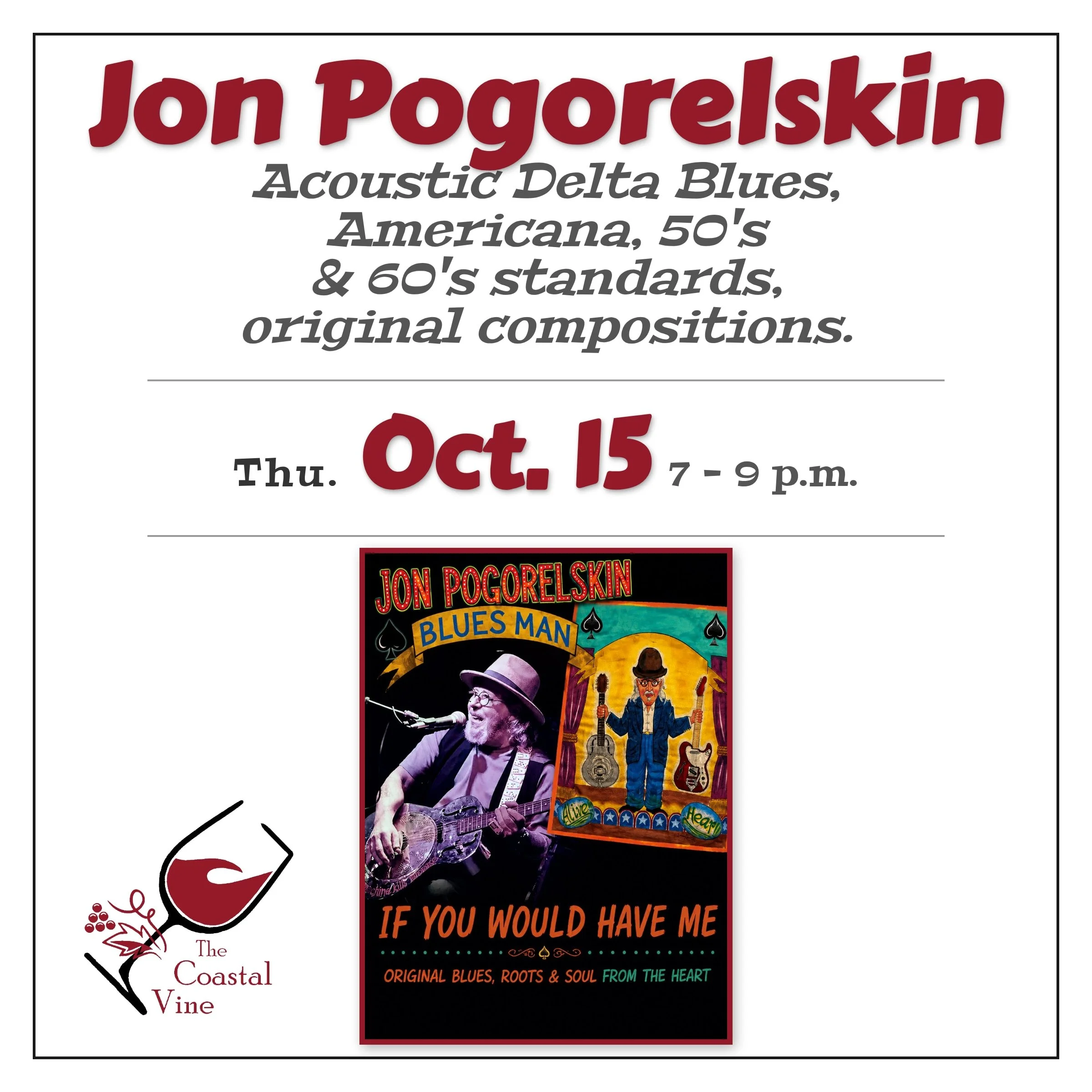 Live Music - Jon Pogorelskin