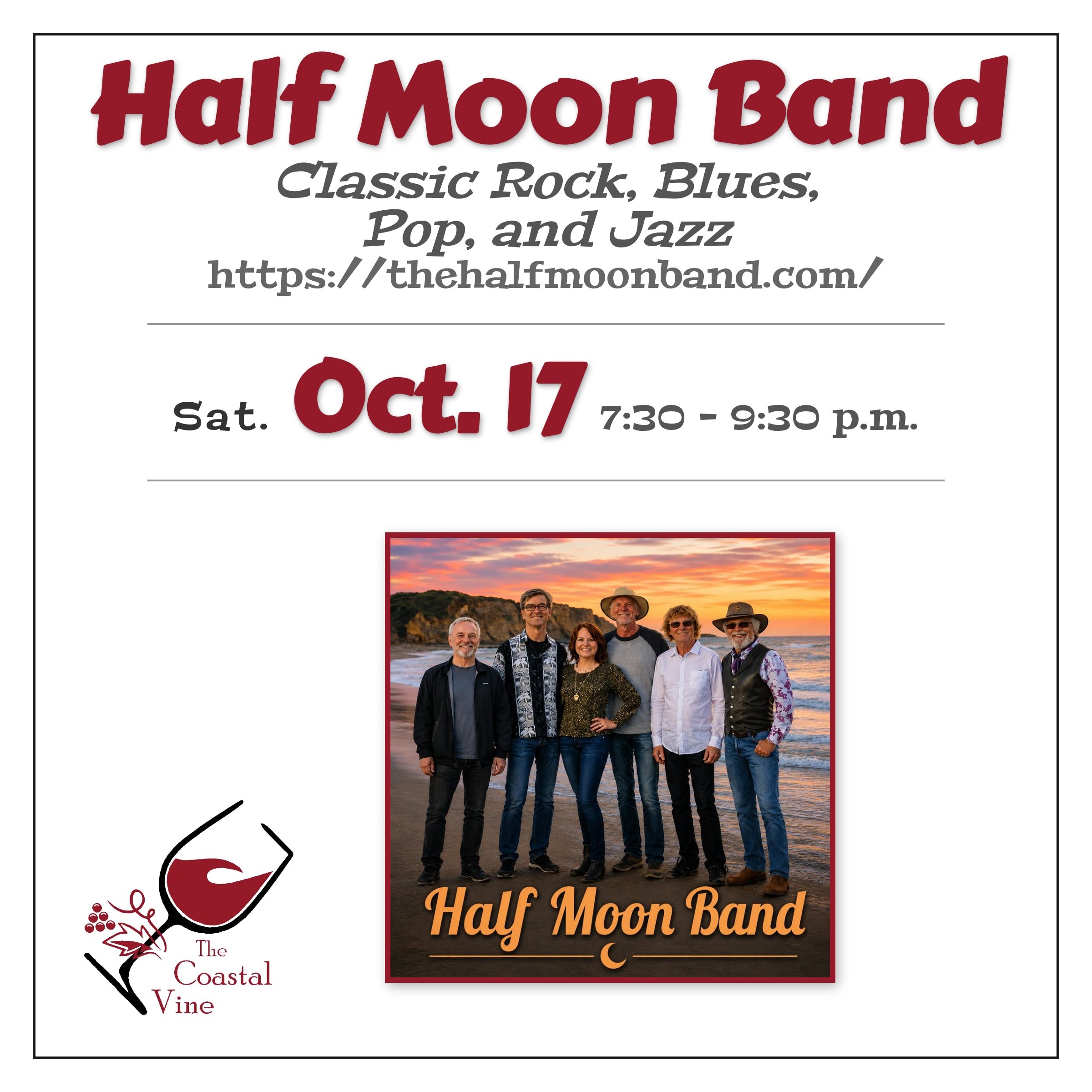 Live Music: The Half Moon Band!