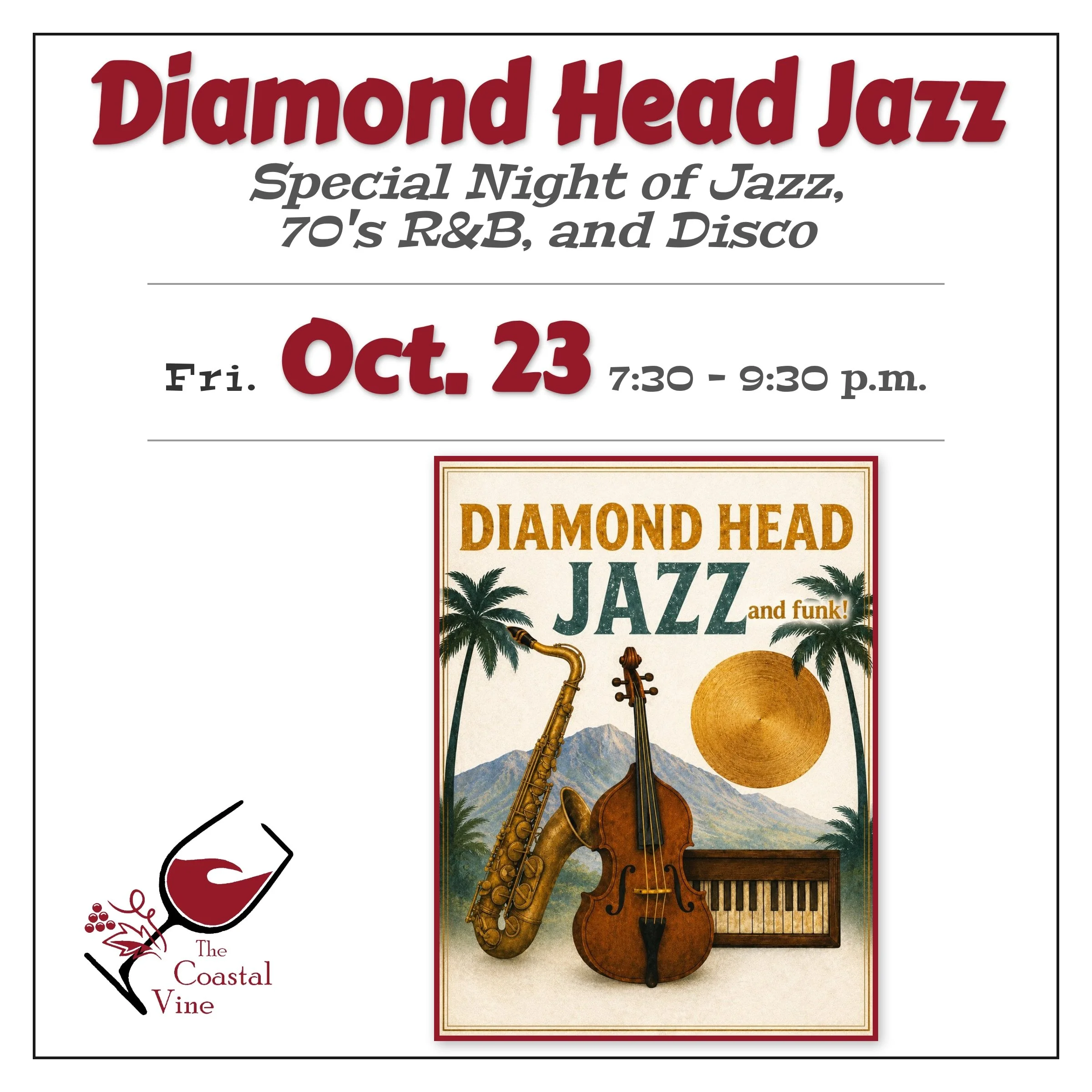 Live Music: Diamond Head Jazz &amp; Funk