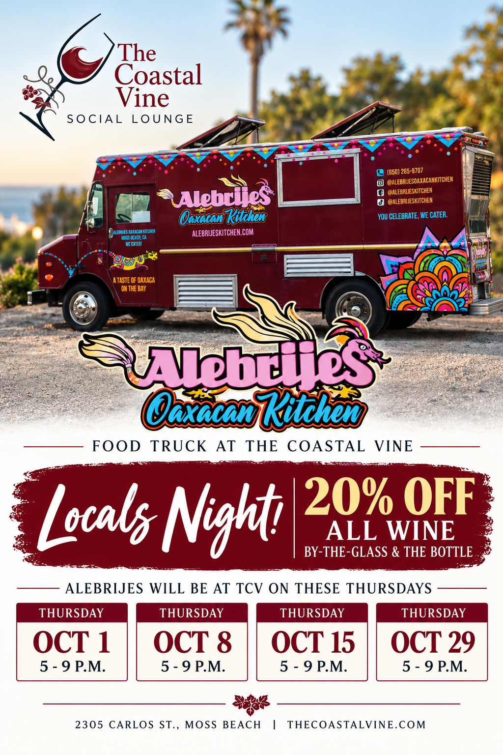 Pop-up: Alebrijes Oaxacan Food Truck
