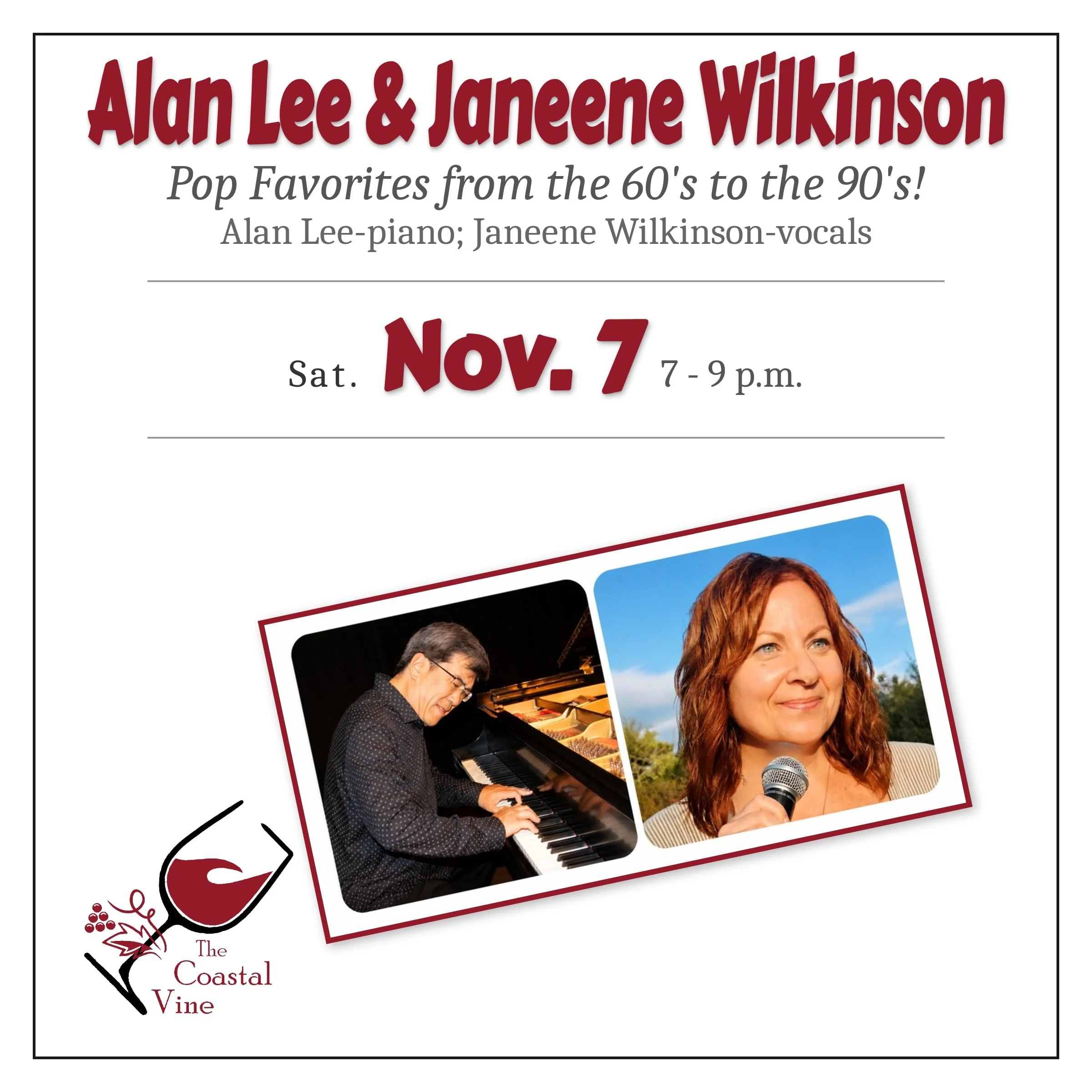 Live Music: Alan Lee and Janeene Wilkinson