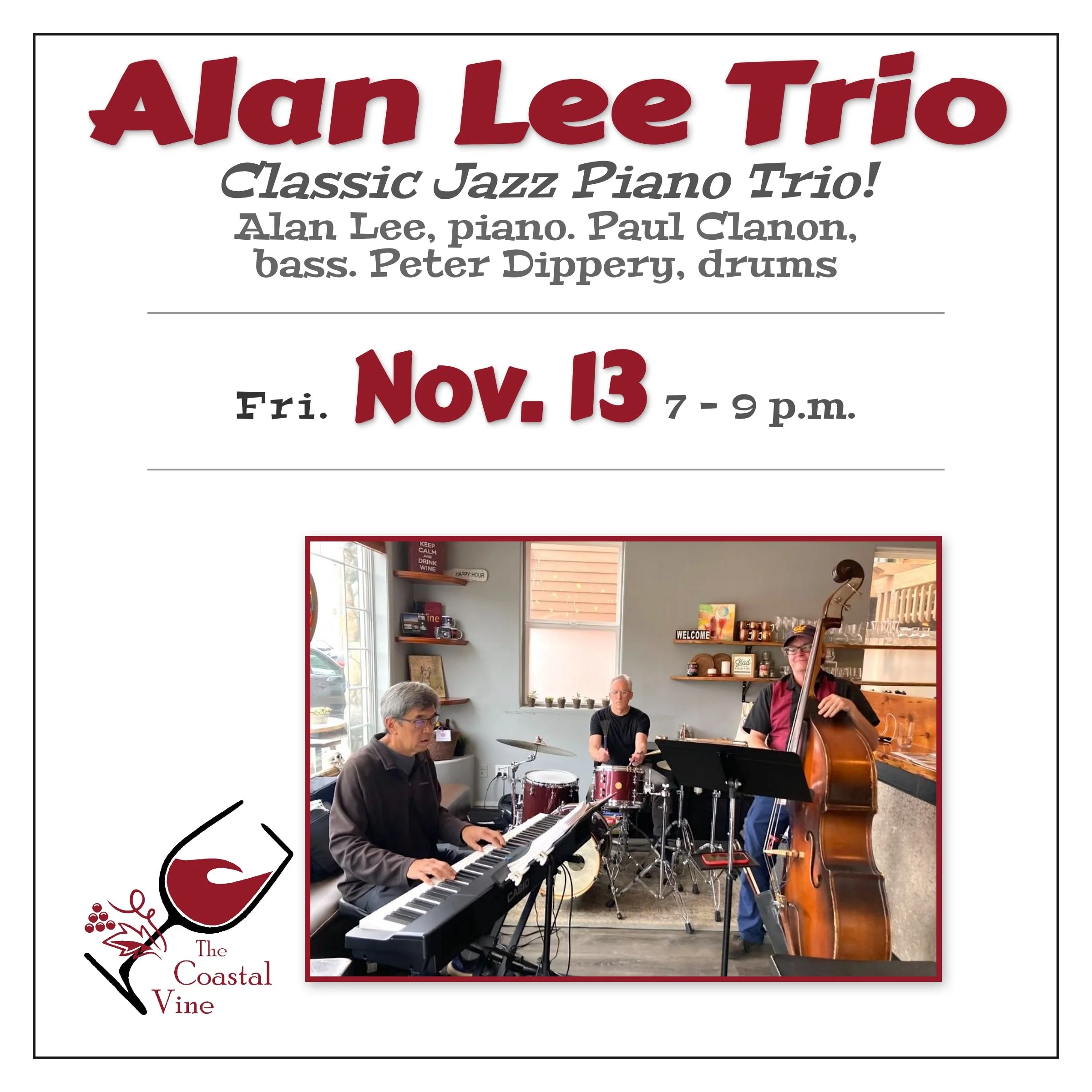 Live music: The Alan Lee Trio!