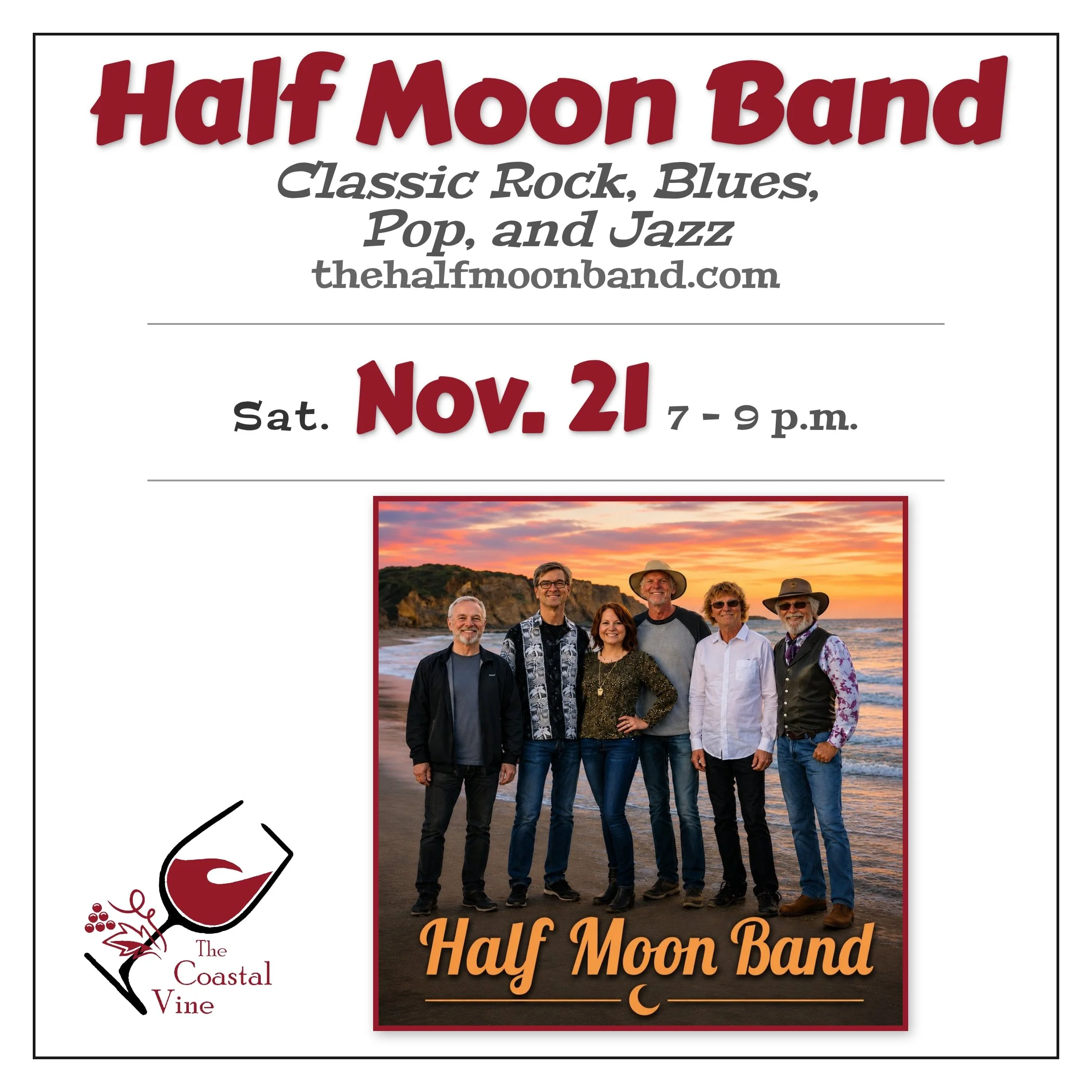 Live Music: The Half Moon Band!
